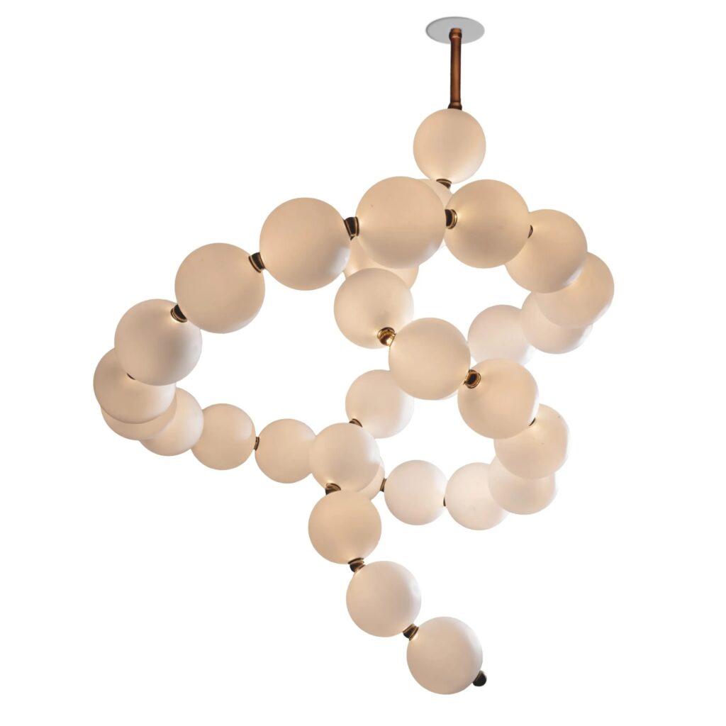 Voltige de Perles Chandelier by Ludovic Clément D’armont 1