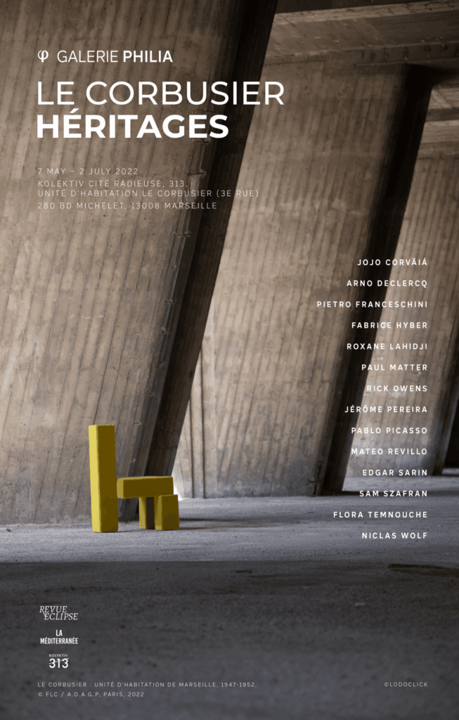 poster galerie philia le corbusier heritages marseille