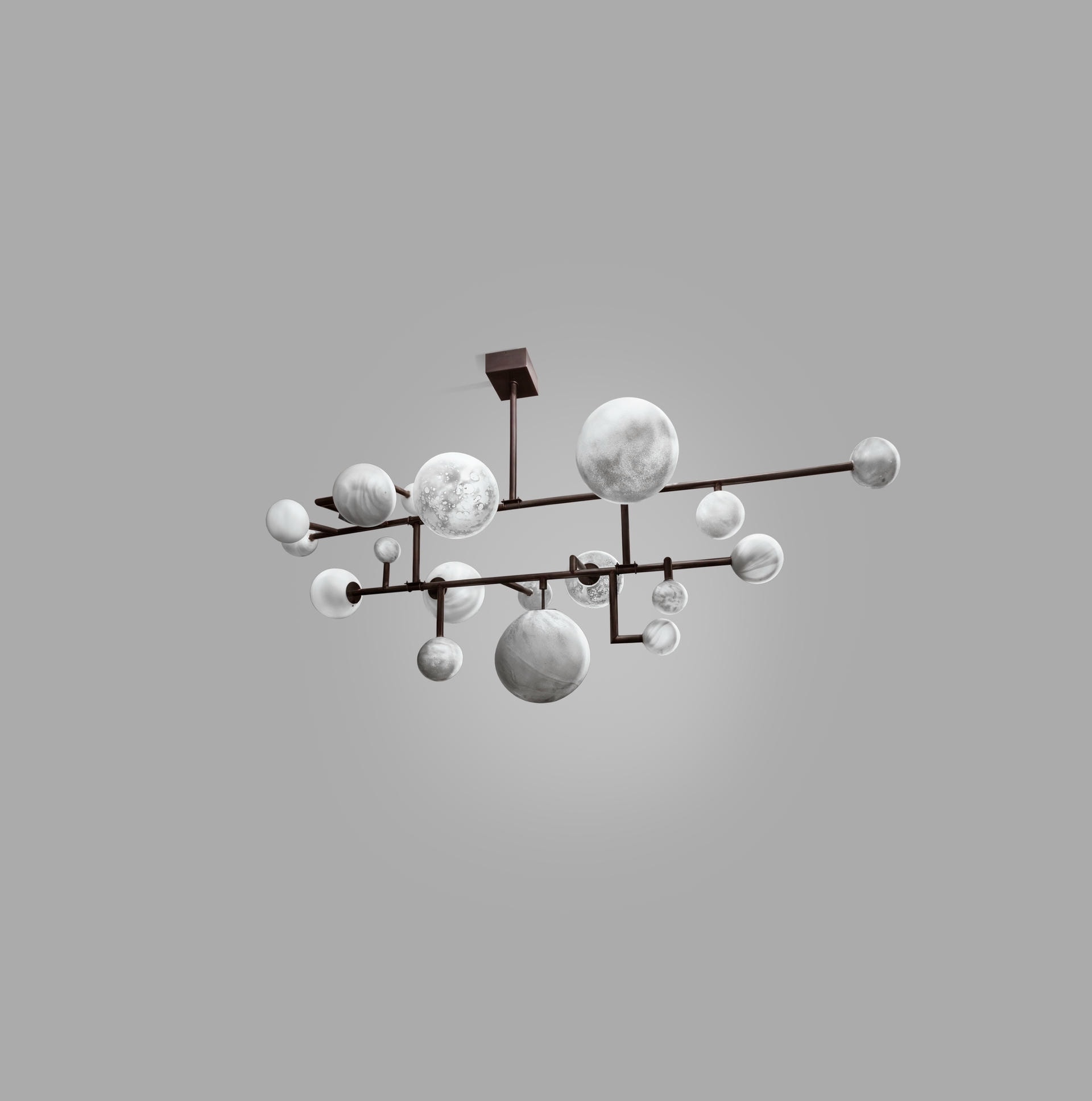 Balanced Planets Chandelier by Ludovic Clément d'armont 2