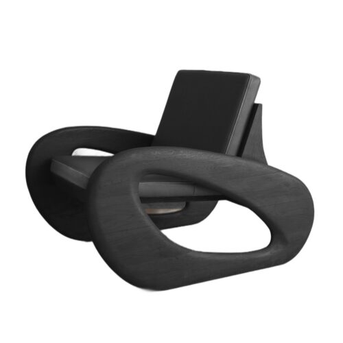 Black XVII Sherman Lounge Chair by Arturo Verรกstegui 1
