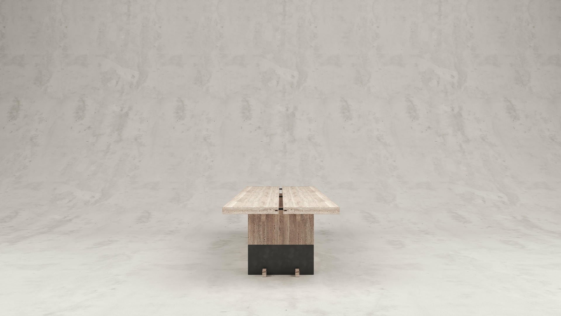 Rift Travertino Gririo Dining Table by Andy Kerstens 4