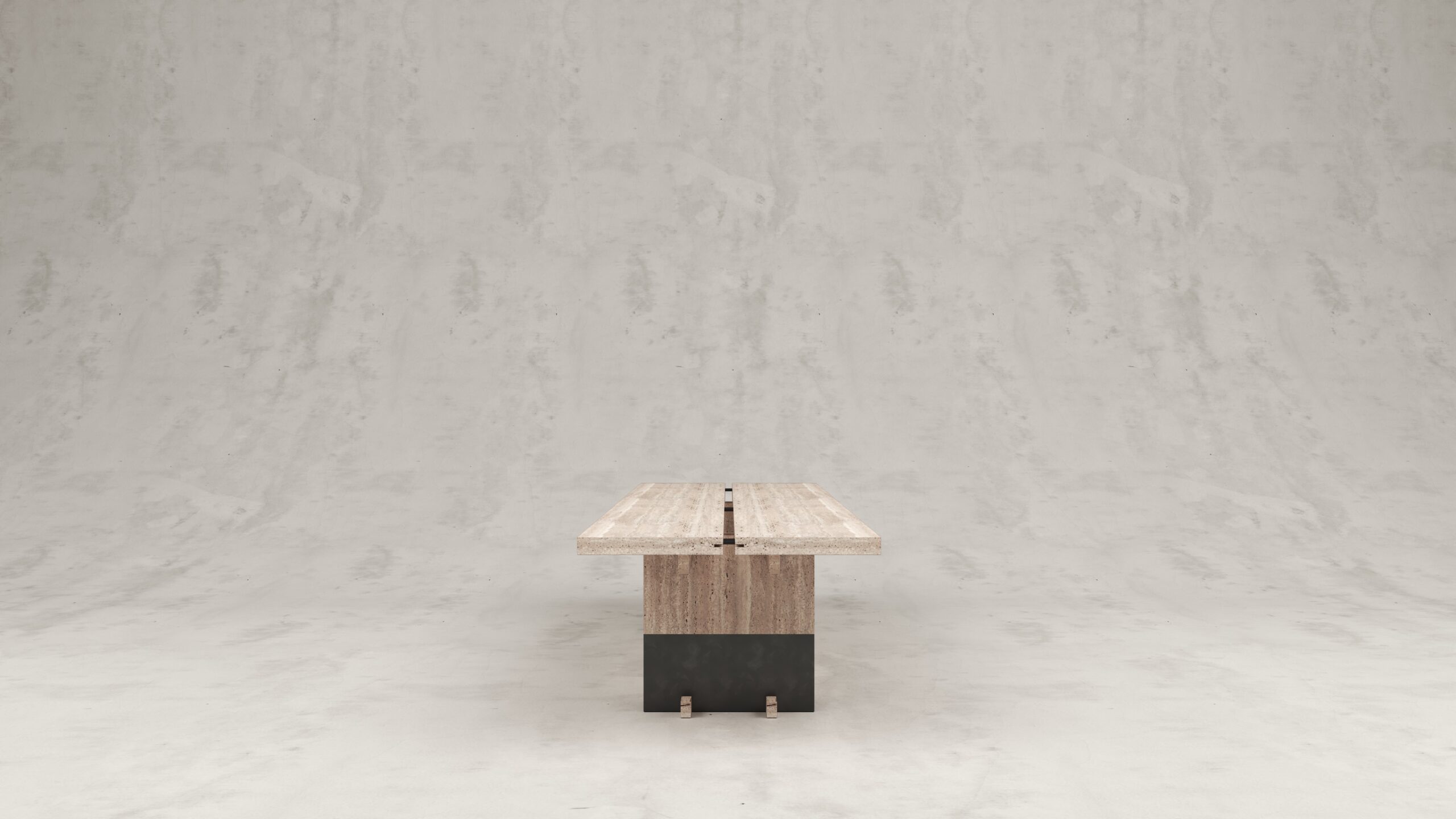Rift Travertino Gririo Dining Table by Andy Kerstens 4