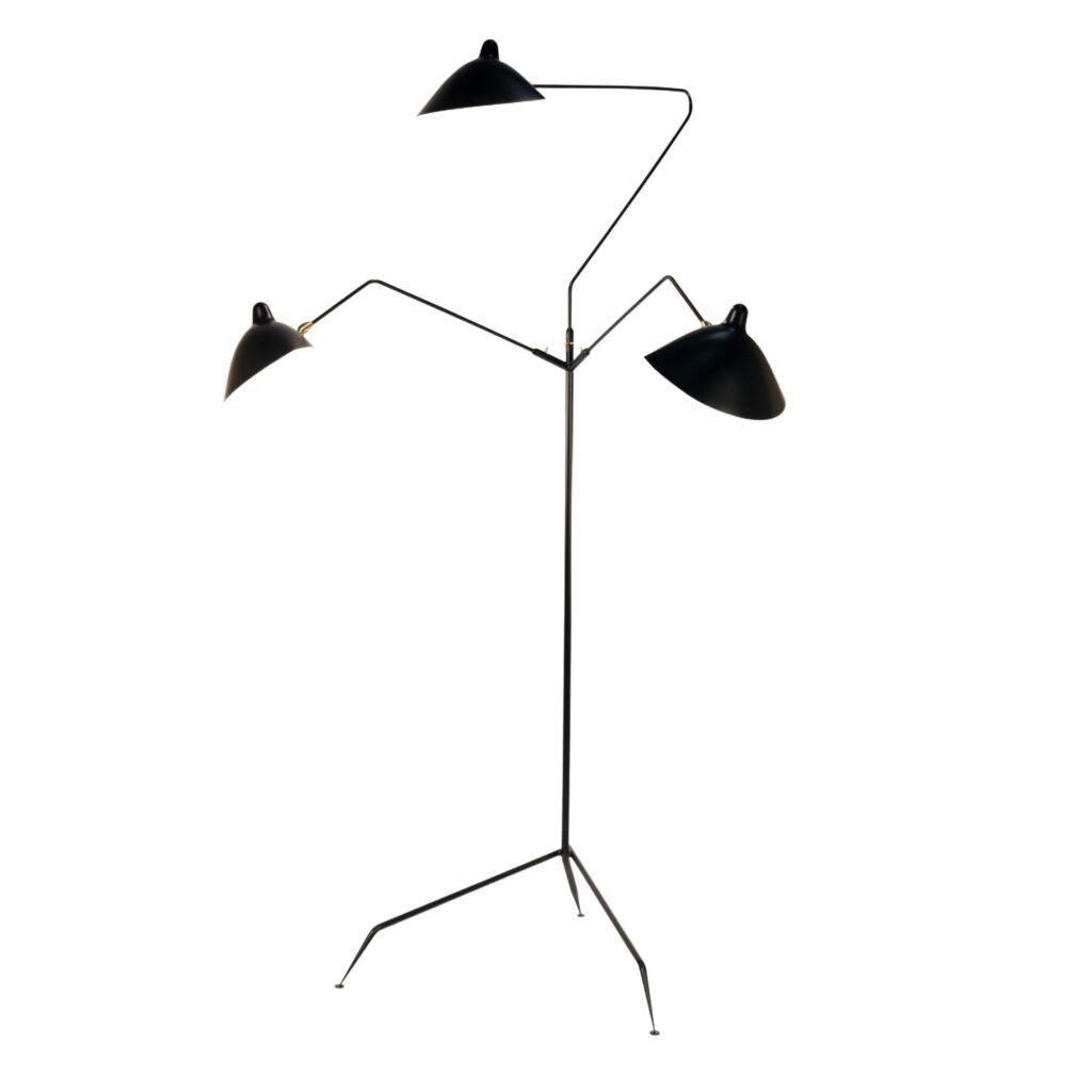 Standing Lamp 3 Rotating Arms by Serge Mouille 1