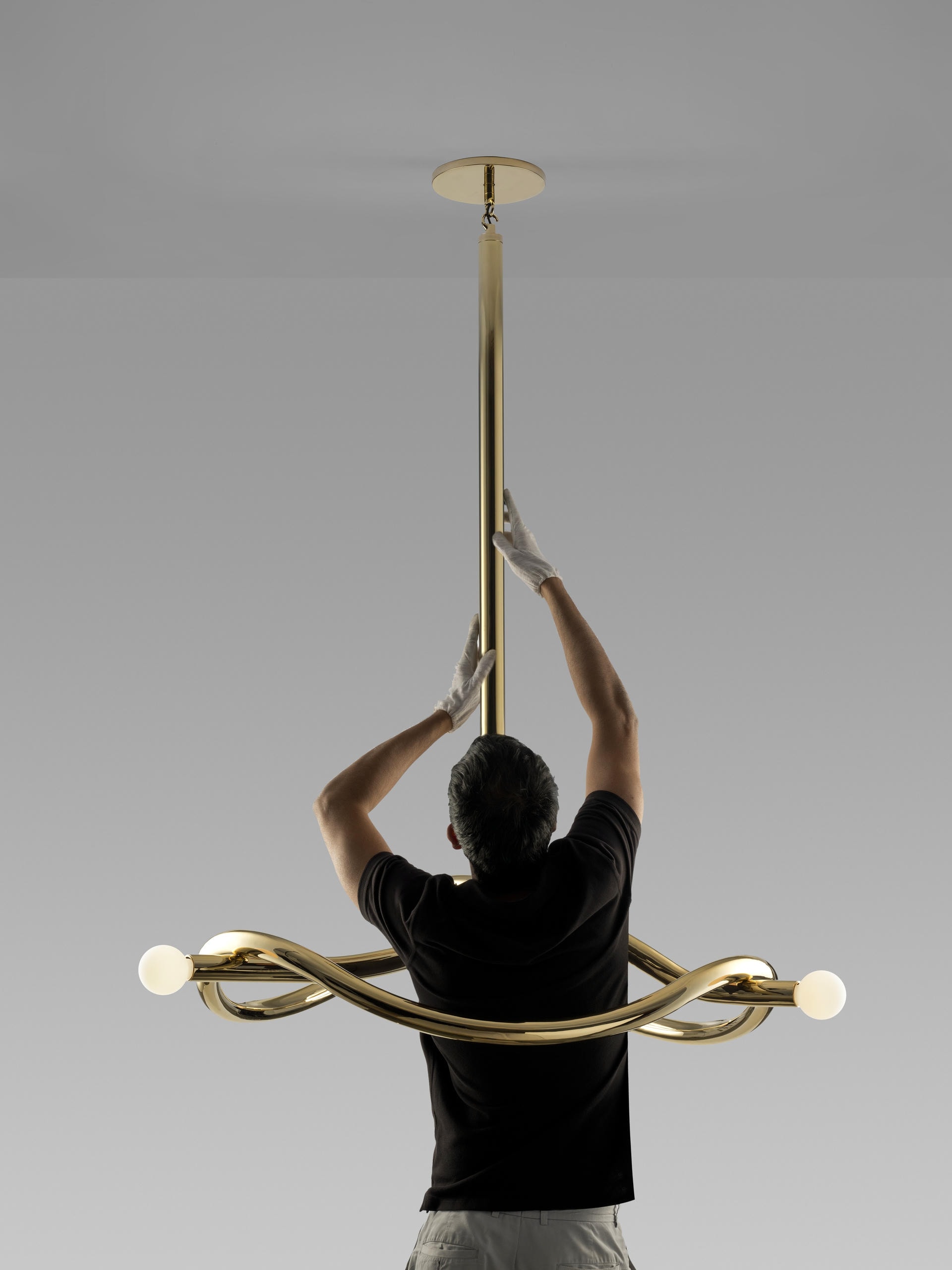 Tryst Three Chandelier by Paul Matter 7