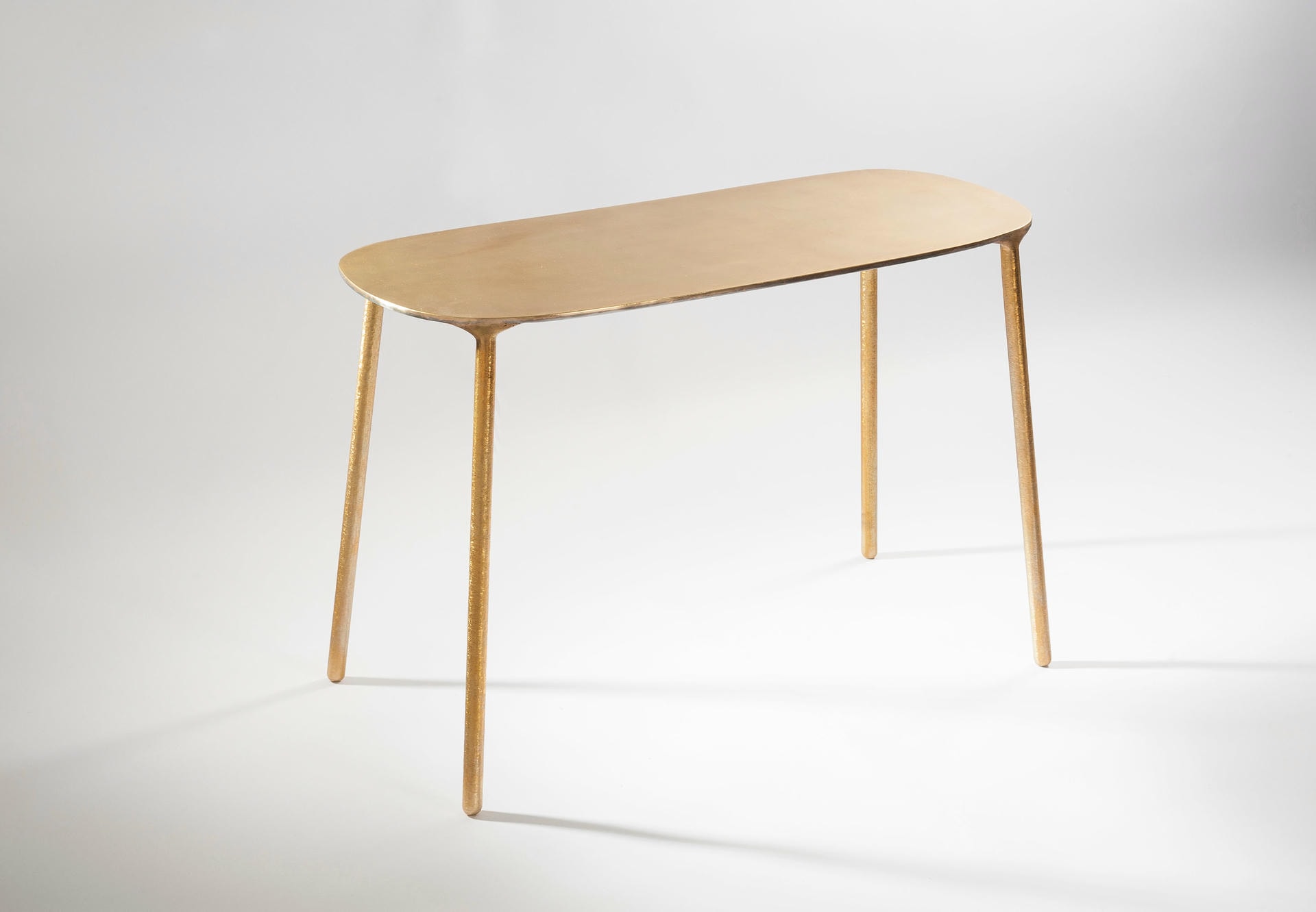 Brass and Steel Side Table by Lukasz Friedrich 2