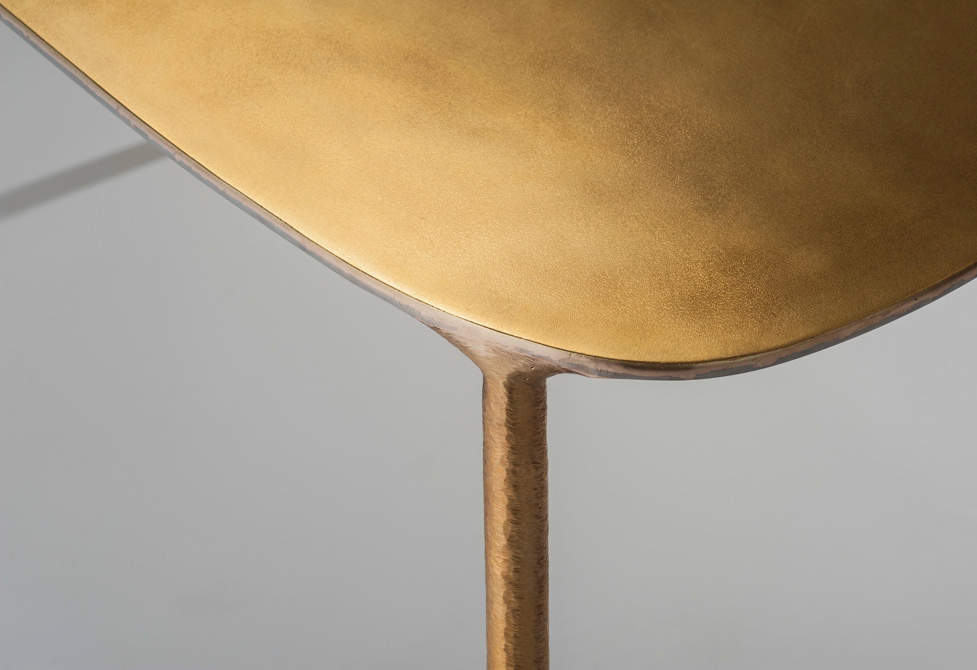 Brass and Steel Side Table by Lukasz Friedrich 3