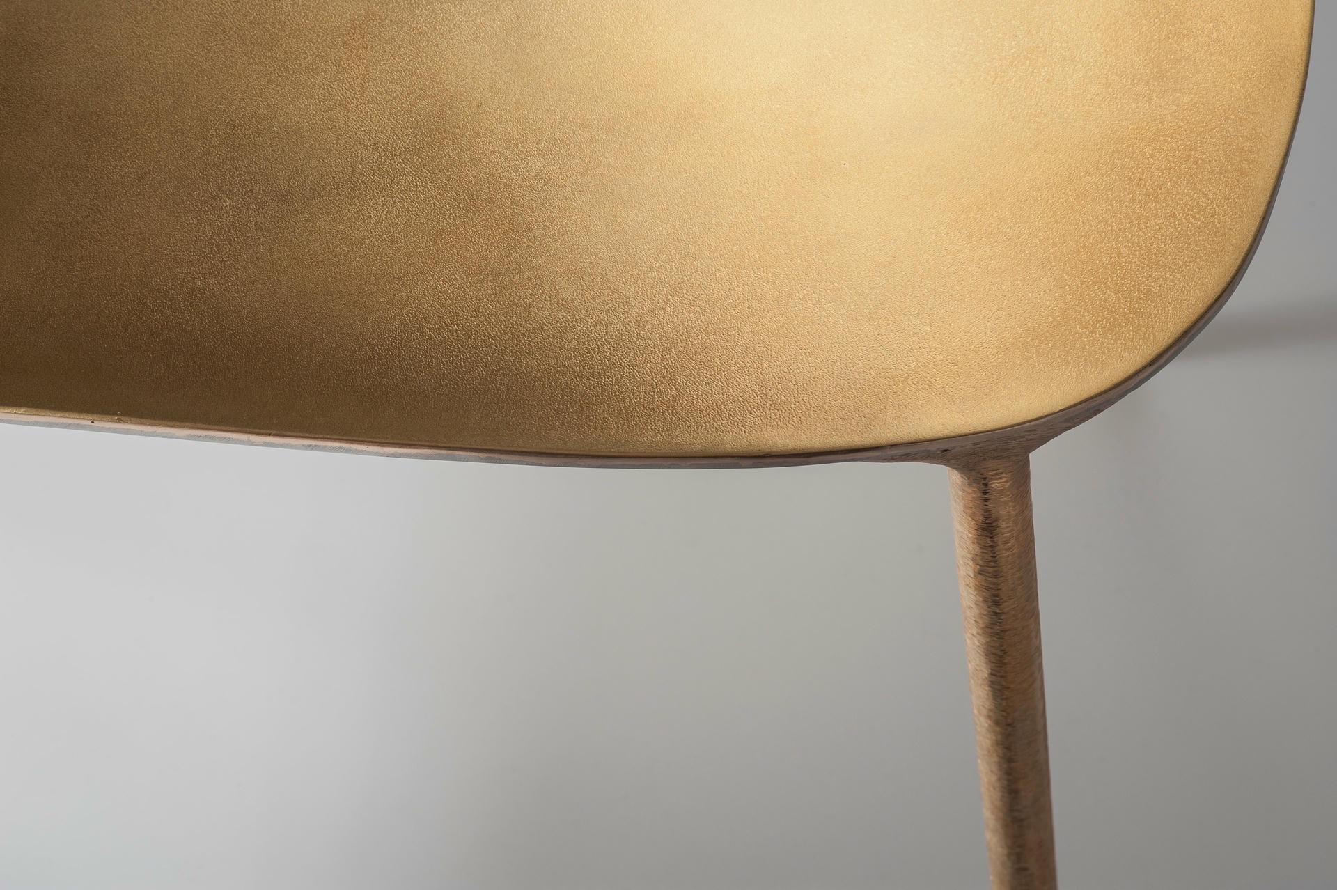 Brass and Steel Side Table by Lukasz Friedrich 4