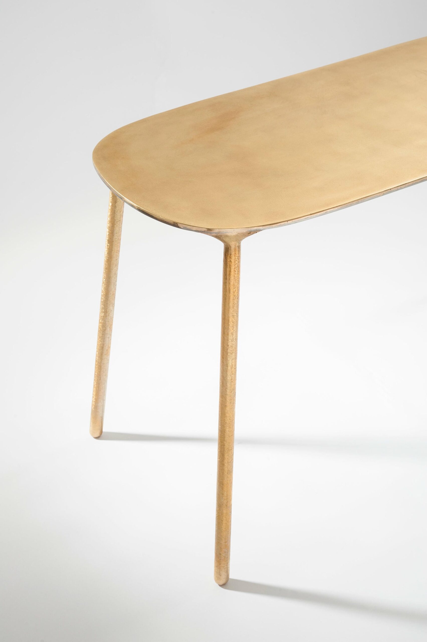 Brass and Steel Side Table by Lukasz Friedrich 5