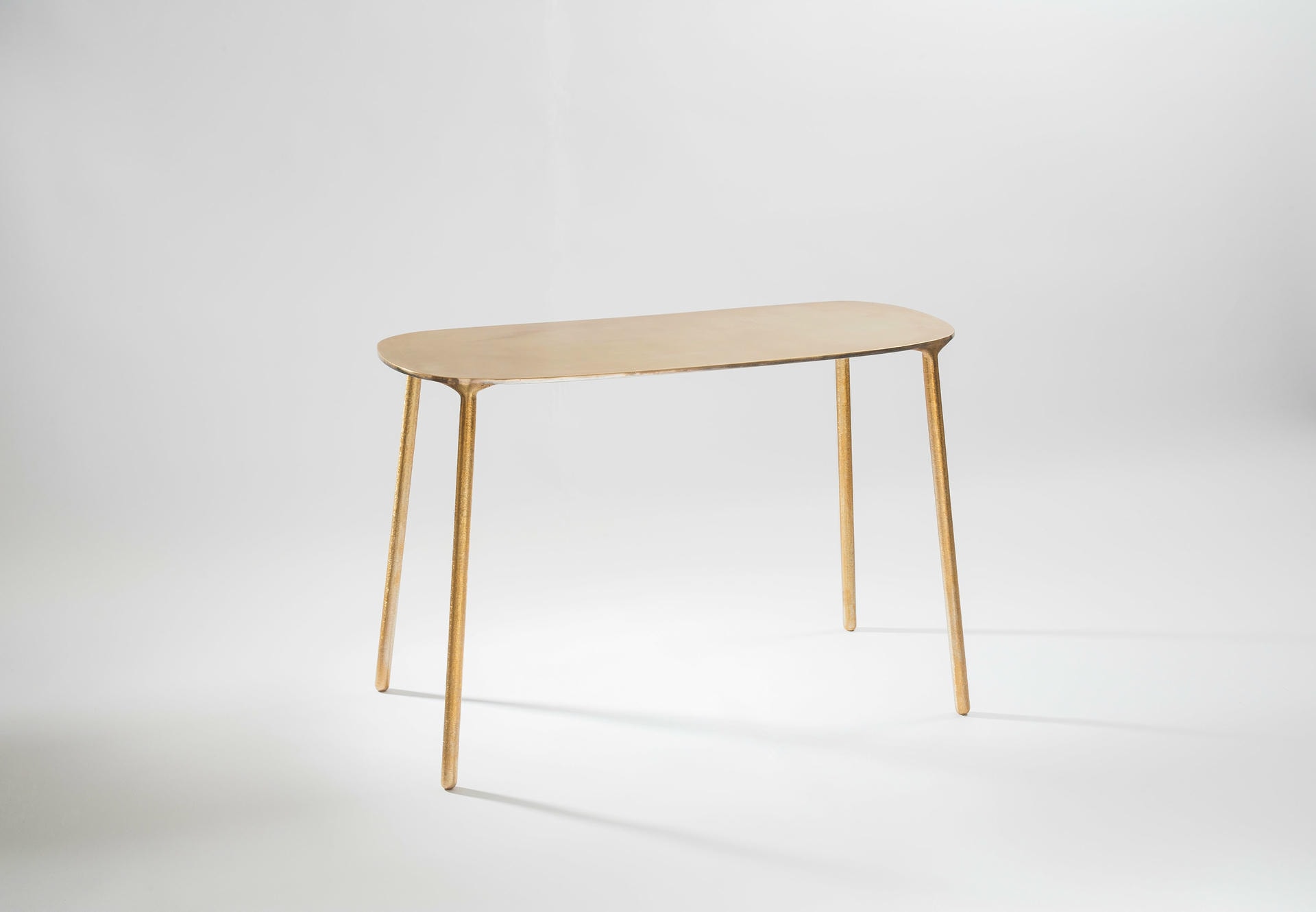Brass and Steel Side Table by Lukasz Friedrich 7