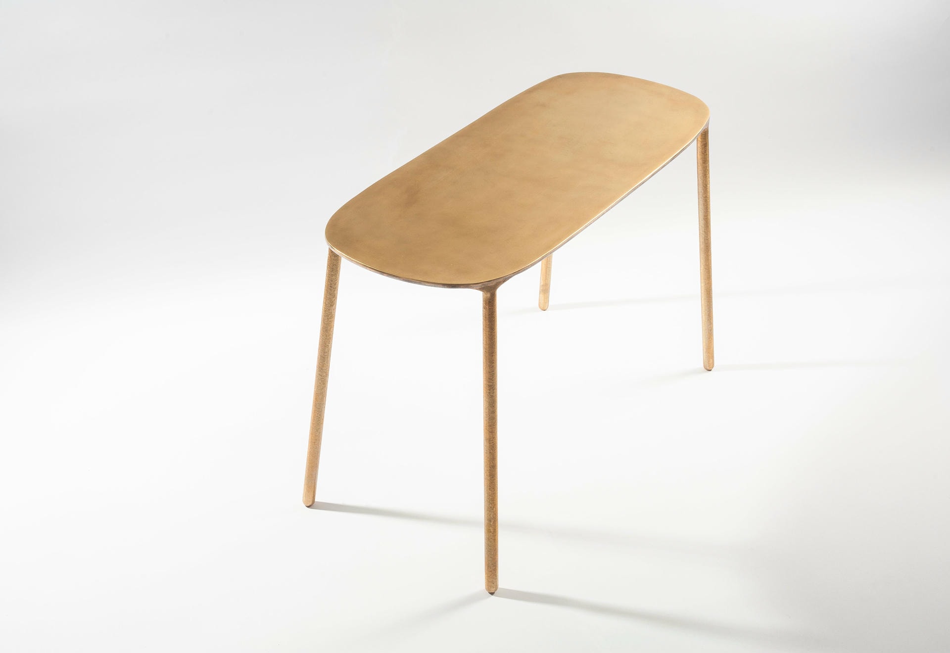 Brass and Steel Side Table by Lukasz Friedrich 8