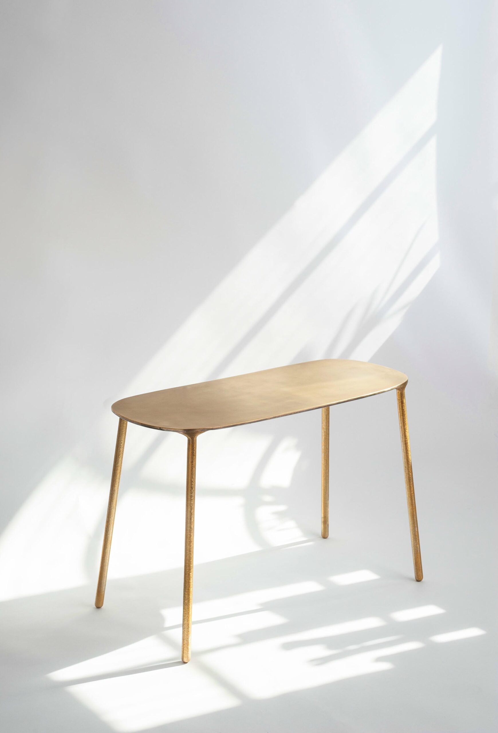 Brass and Steel Side Table by Lukasz Friedrich 9