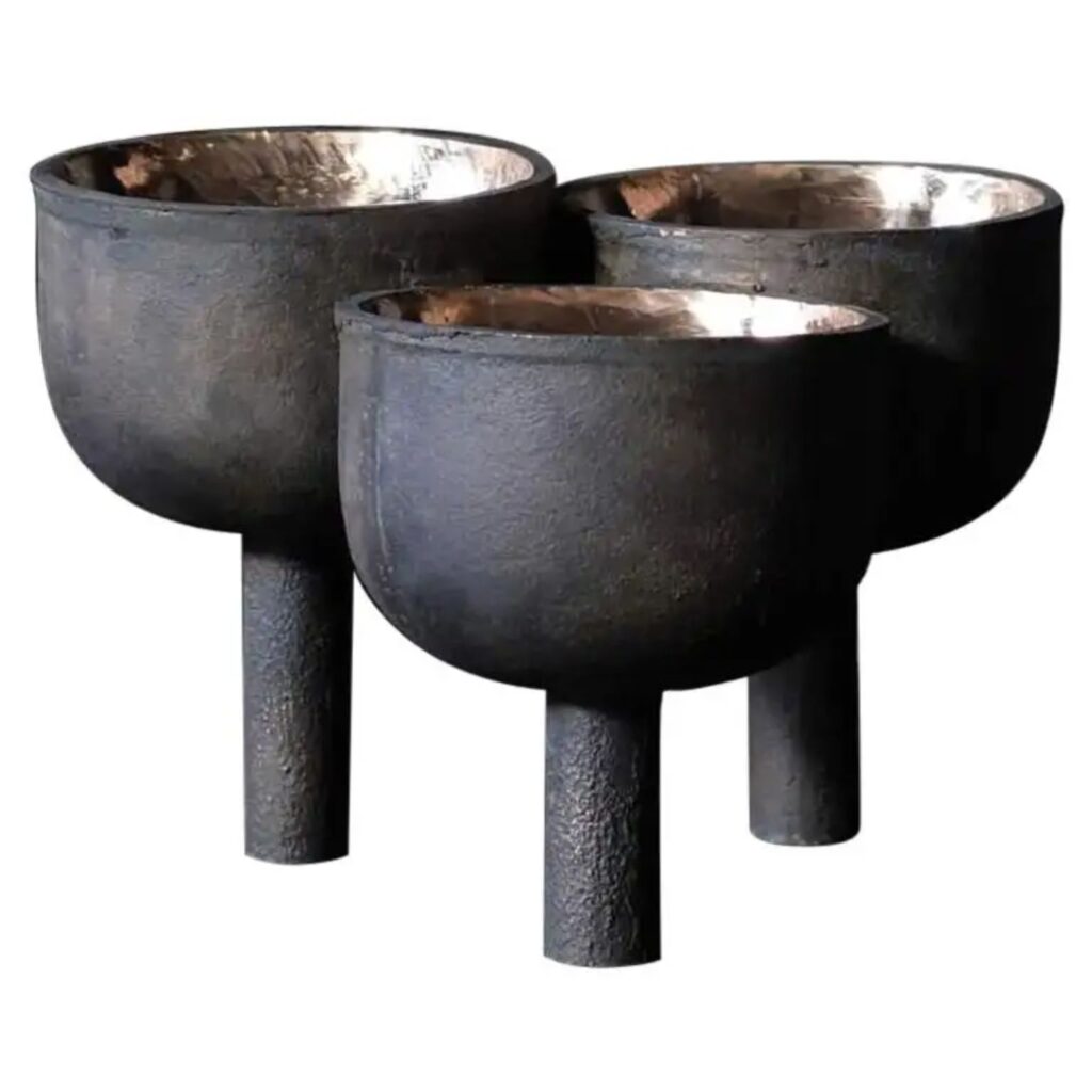 Bronze Triple Tray, Signed Arno Declercq