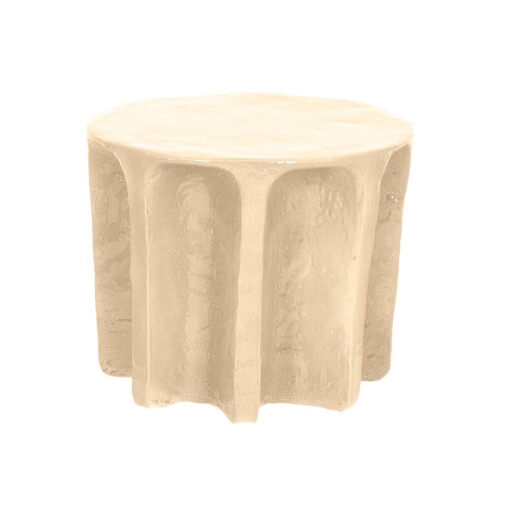 Chouchou Round Sand Coffee Table by Pulpo 1