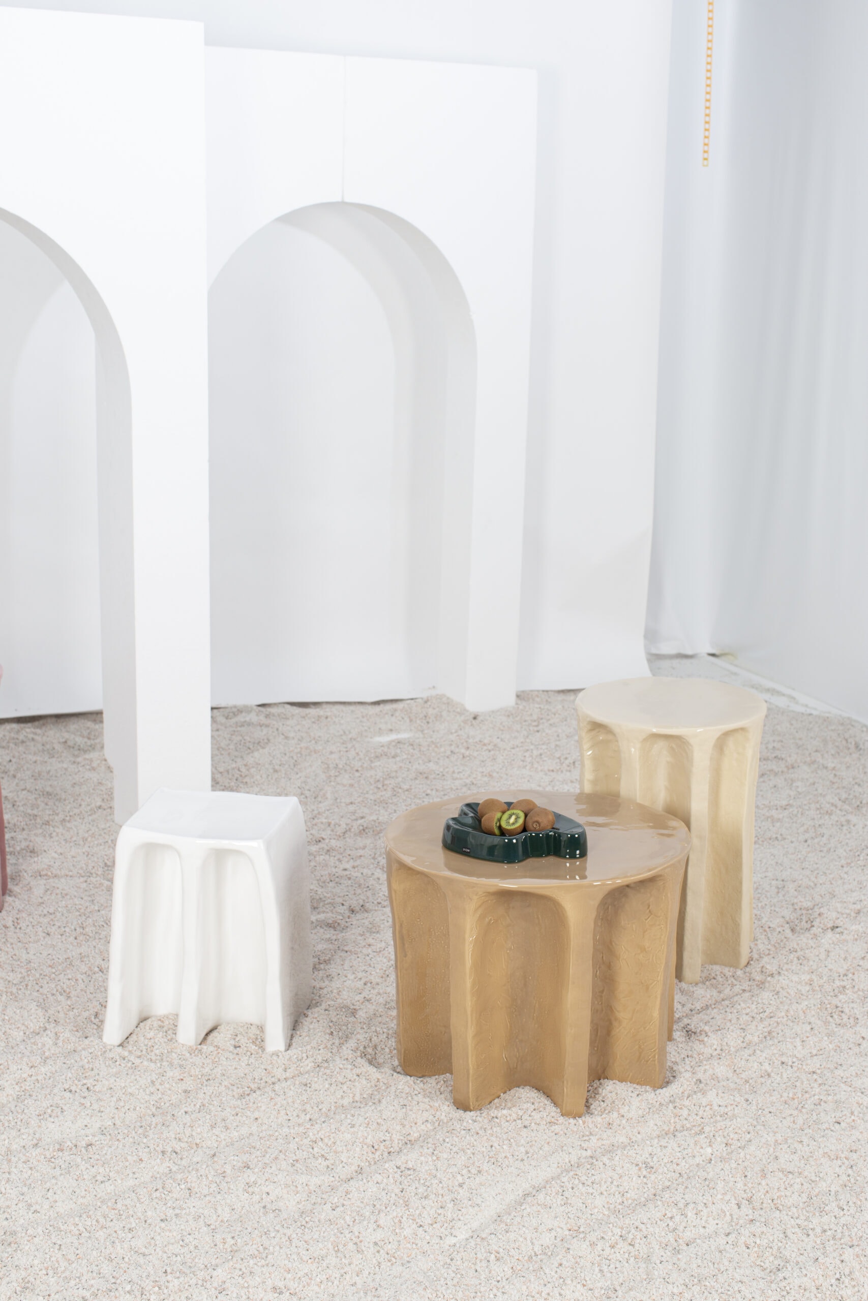 Chouchou Round Sand Coffee Table by Pulpo 2