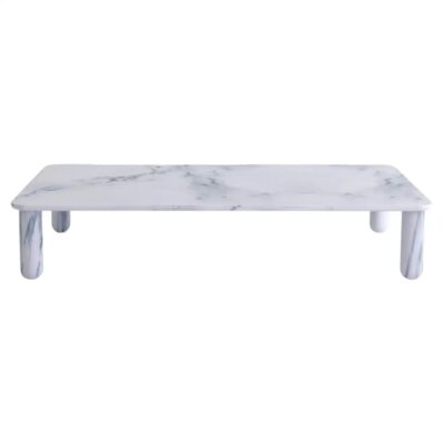 XLarge White Marble Sunday Coffee Table, Jean-Baptiste Souletie