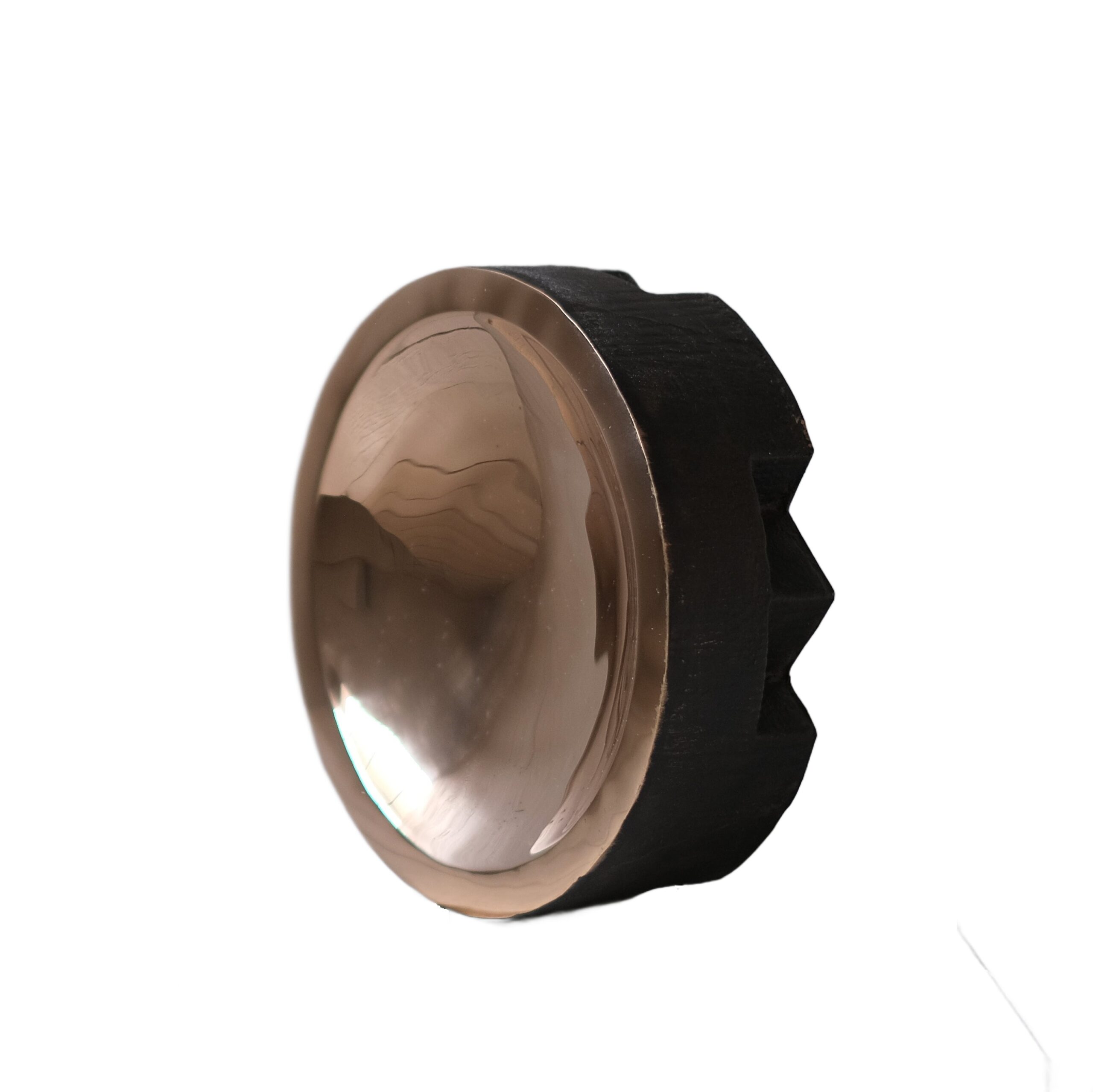Contemporary Sand Casted Bronze Round Disk Tray by Arno Declercq 1