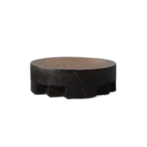 Contemporary Sand Casted Bronze Round Disk Tray by Arno Declercq 1