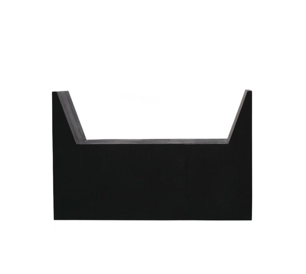 U shaped Form Rubber Seat and Burned Steel Medium Stool 2.0 by Arno Declercq 1