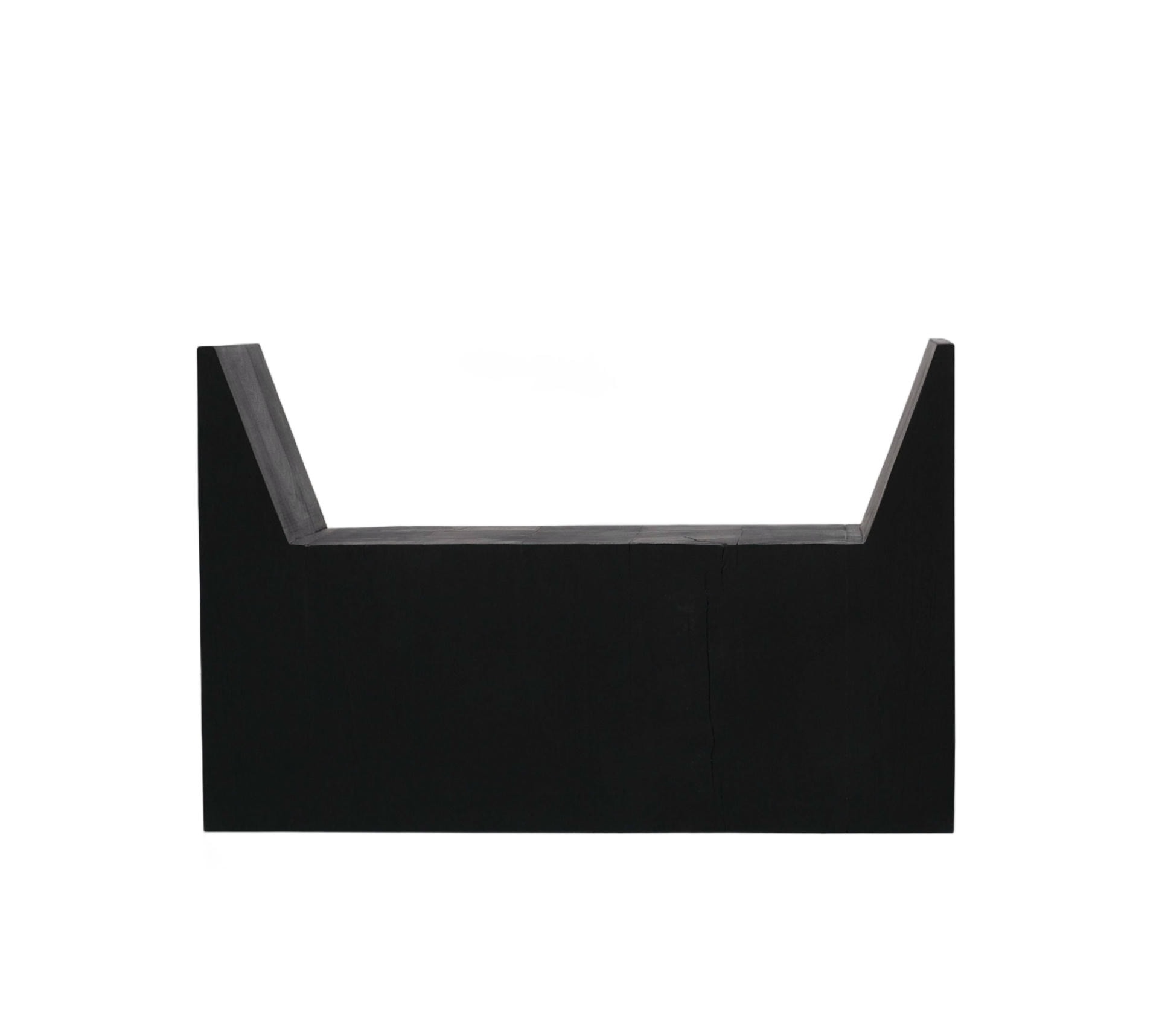 U shaped Form Rubber Seat and Burned Steel Medium Stool 2.0 by Arno Declercq 1