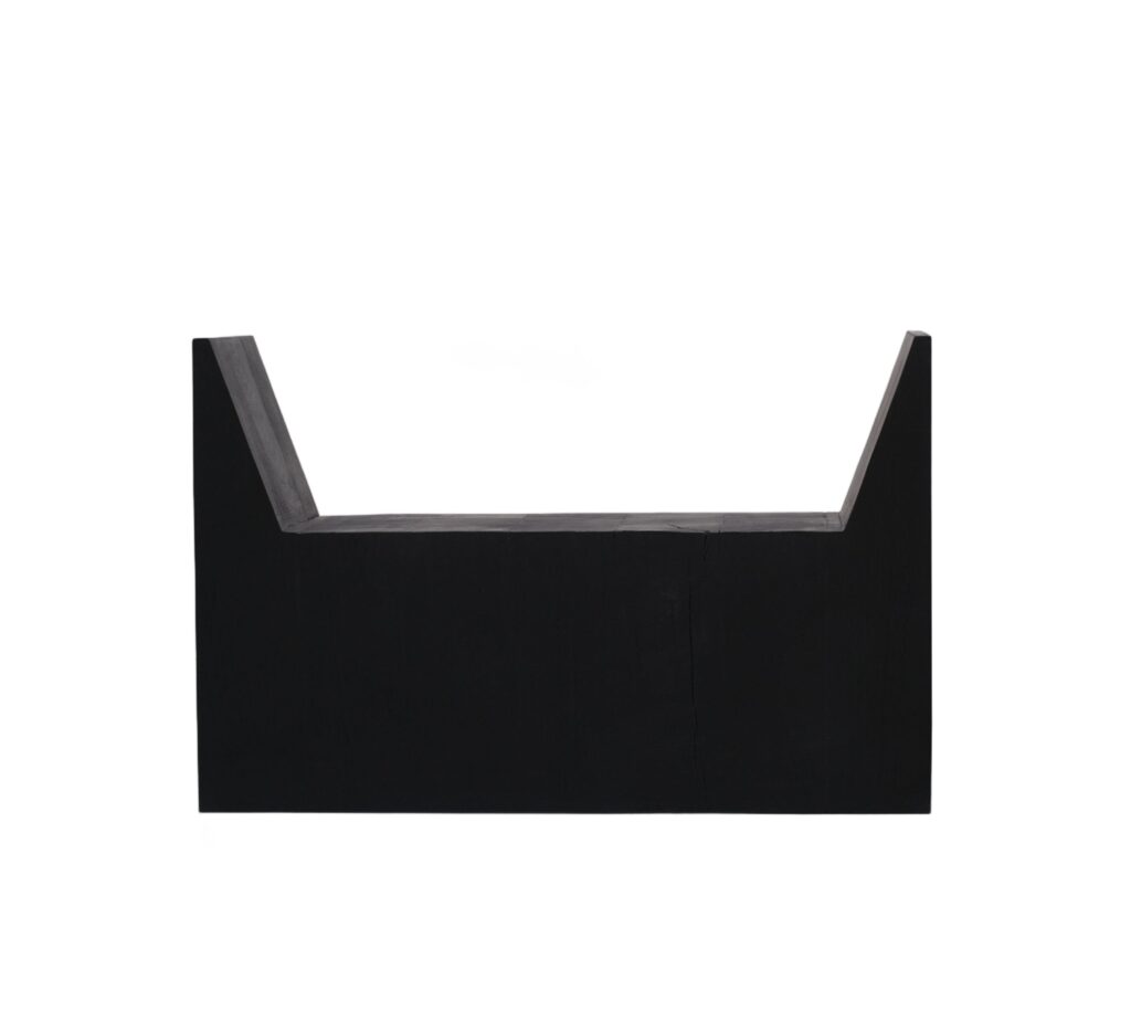 U shaped Form Rubber Seat and Burned Steel Medium Stool 2.0 by Arno Declercq 1