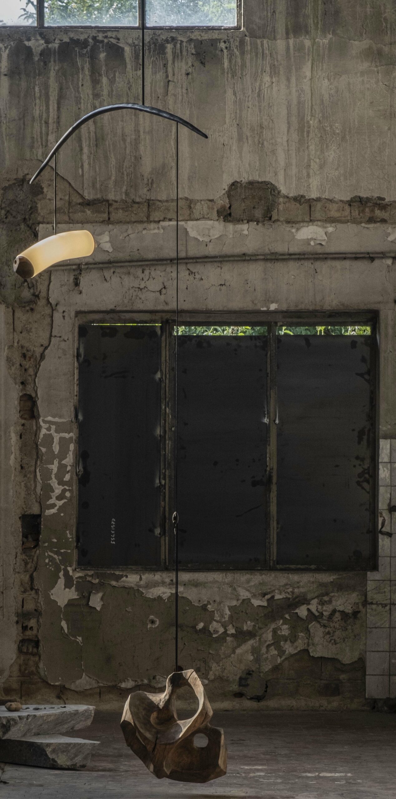 Unique Wood and Glass Nature Form Contemporary Art Lighting by Jérôme Pereira 2