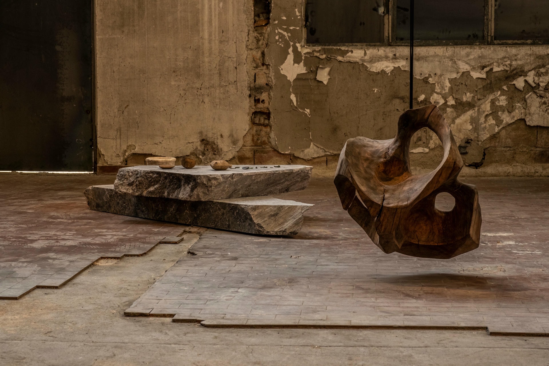 Unique Wood and Glass Nature Form Contemporary Art Lighting by Jérôme Pereira 7