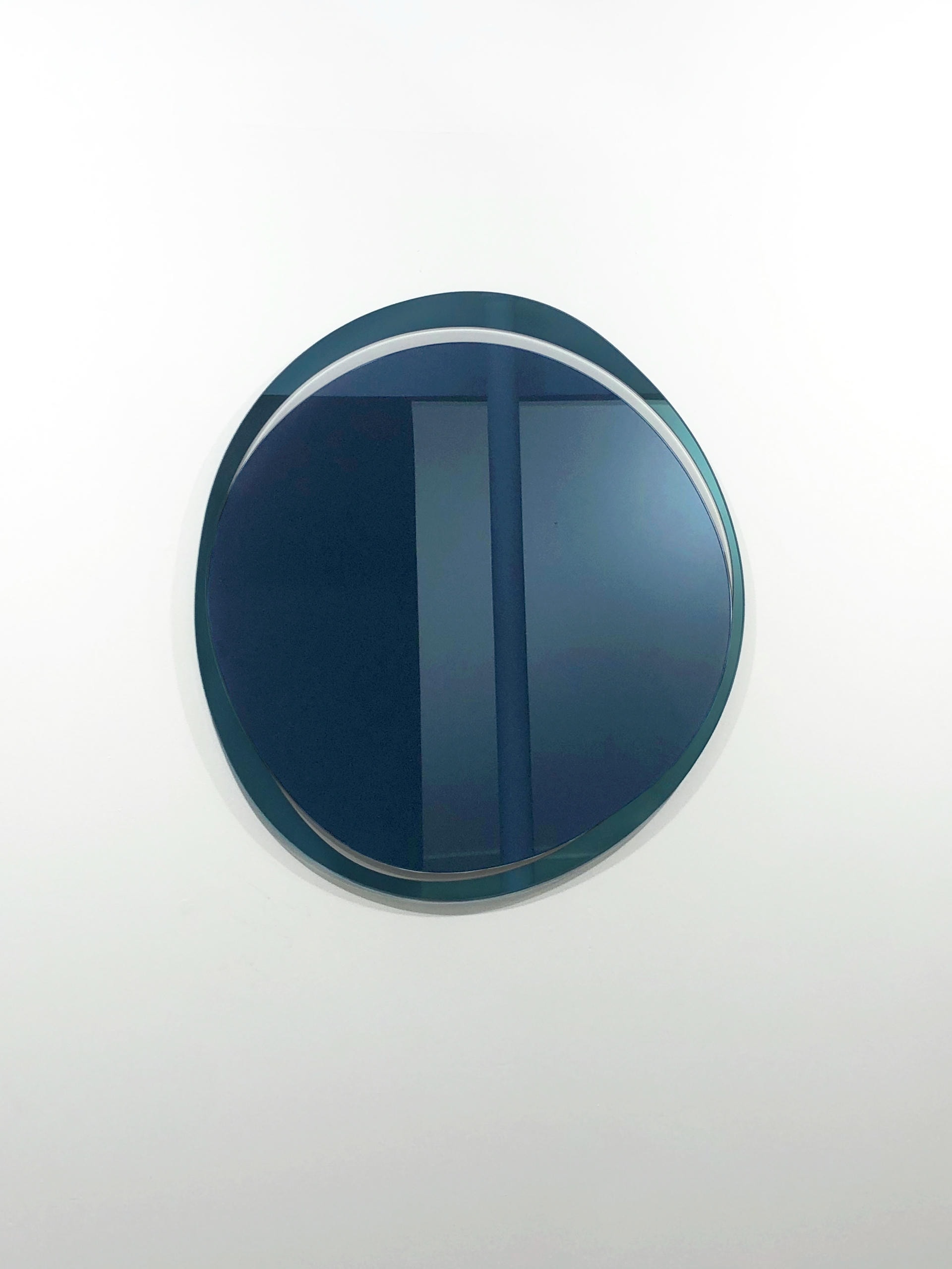 Dark Blue Eclipse Hand Sculpted Mirror by Laurene Guarneri 5