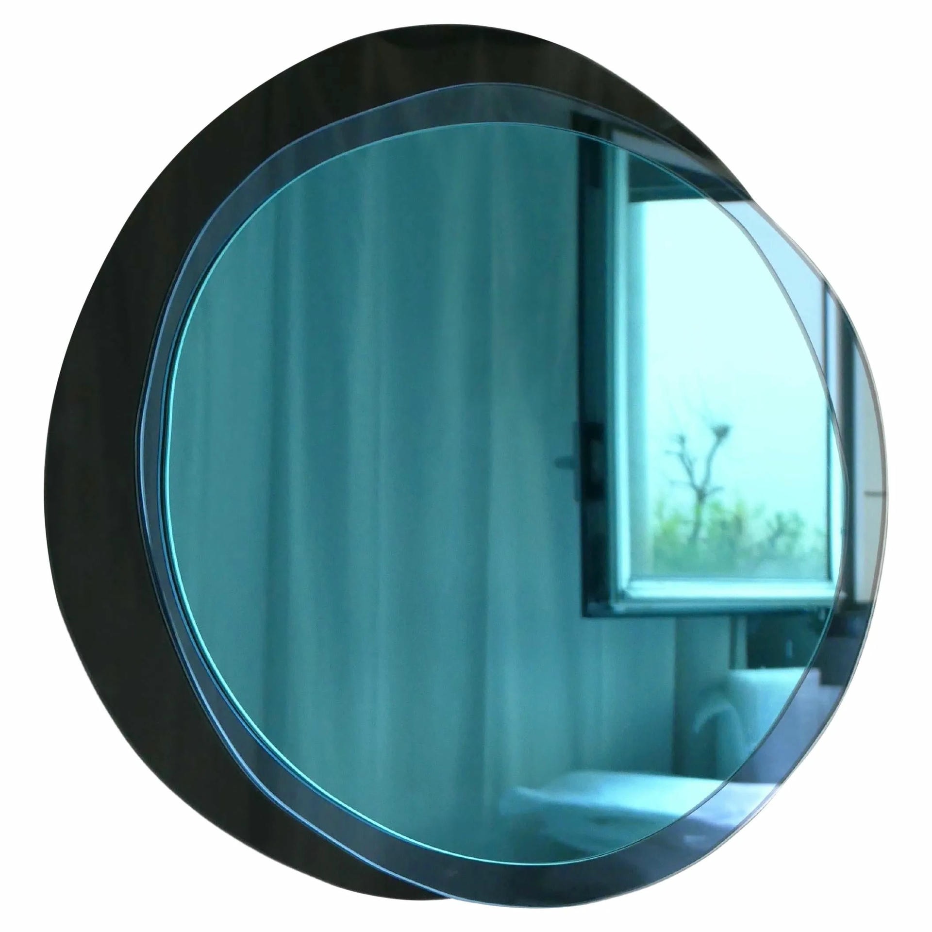 Lunar X Large Hand Sculpted Mirror by Laurene Guarneri 1