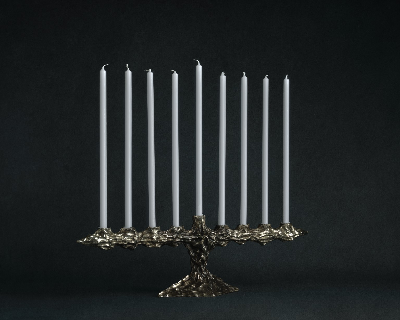 Bronze Sculpted Hannukah Menorah by William Guillon 2