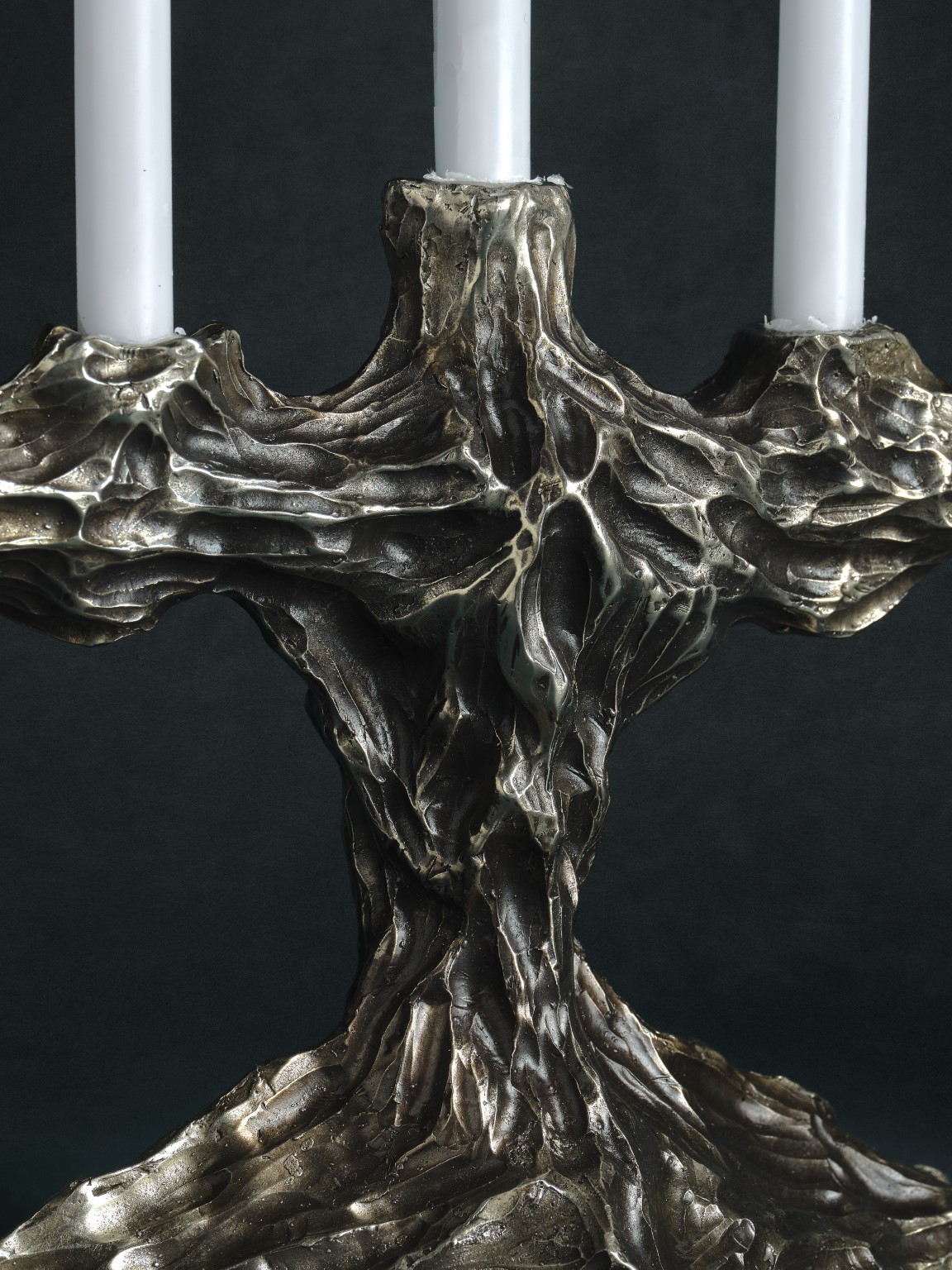 Bronze Sculpted Hannukah Menorah by William Guillon 3