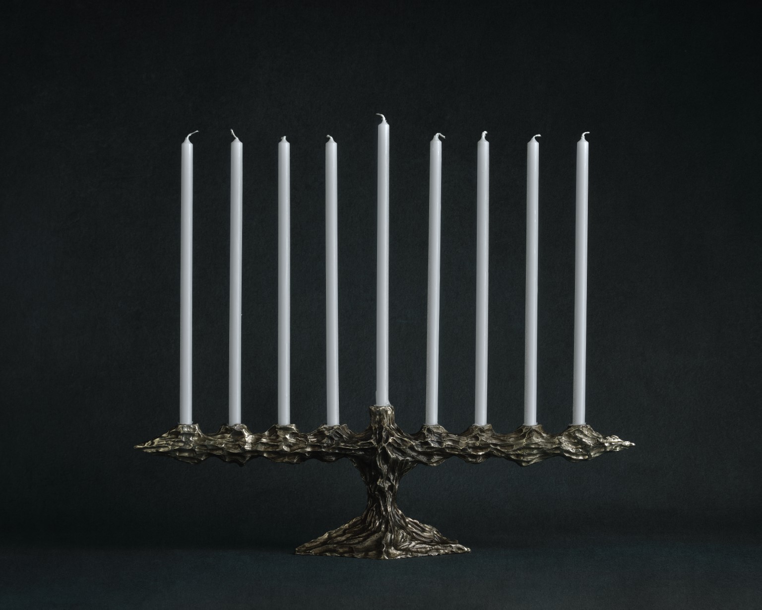 Bronze Sculpted Hannukah Menorah by William Guillon 5