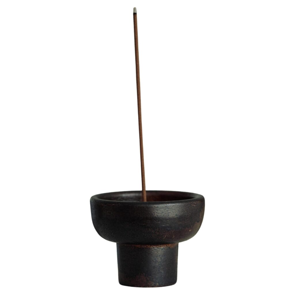 Contemporary Blackened Bronze Incense Burner by Henry Wilson 1
