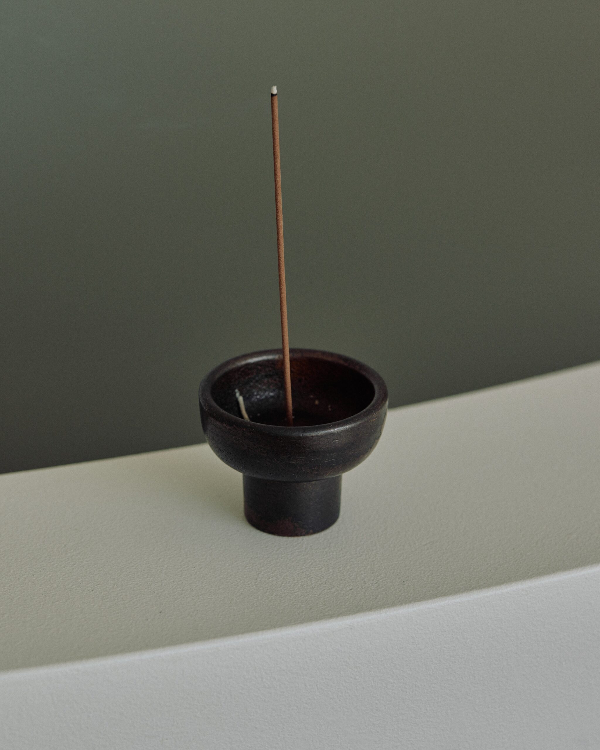 Contemporary Blackened Bronze Incense Burner by Henry Wilson 3
