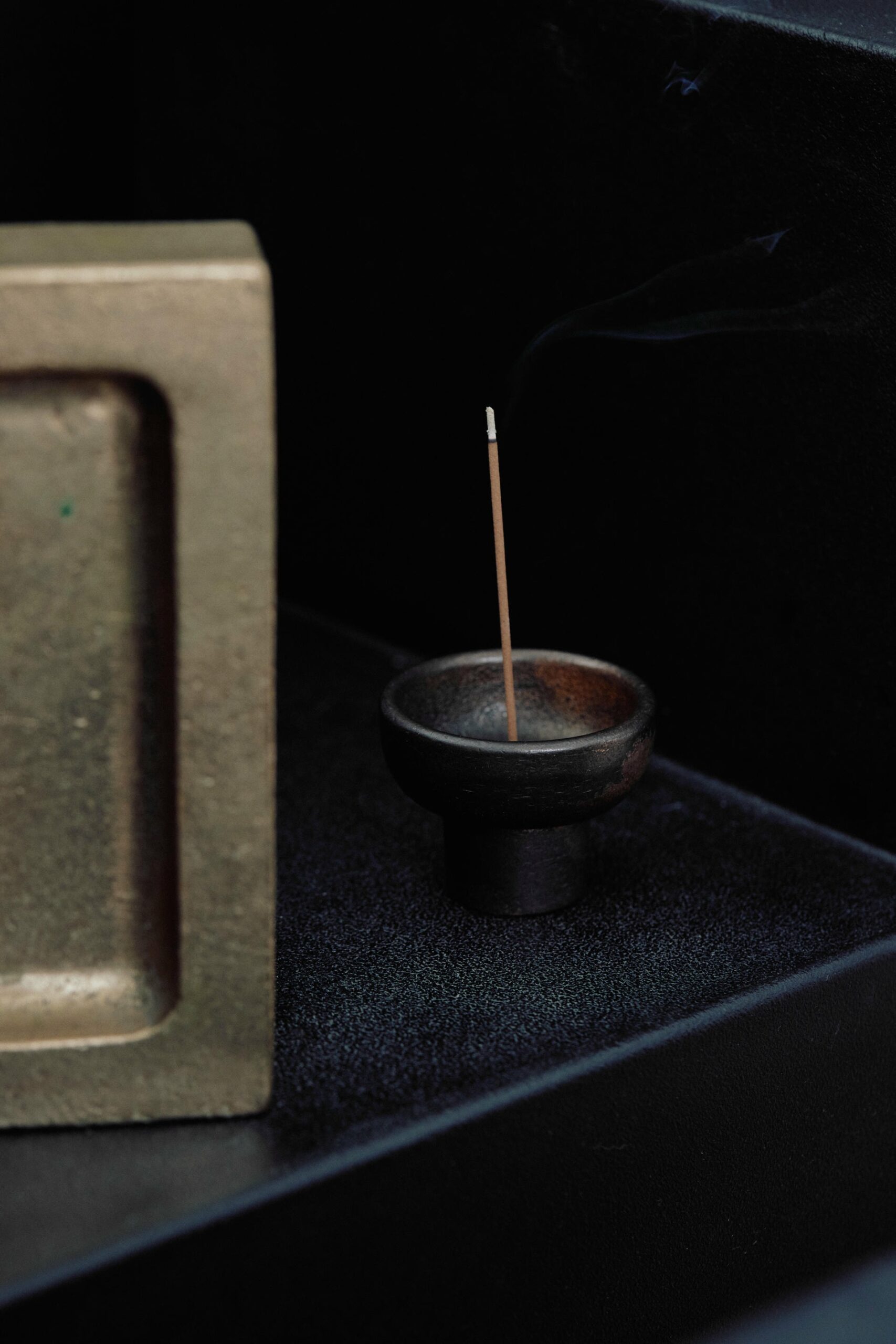 Contemporary Blackened Bronze Incense Burner by Henry Wilson 4