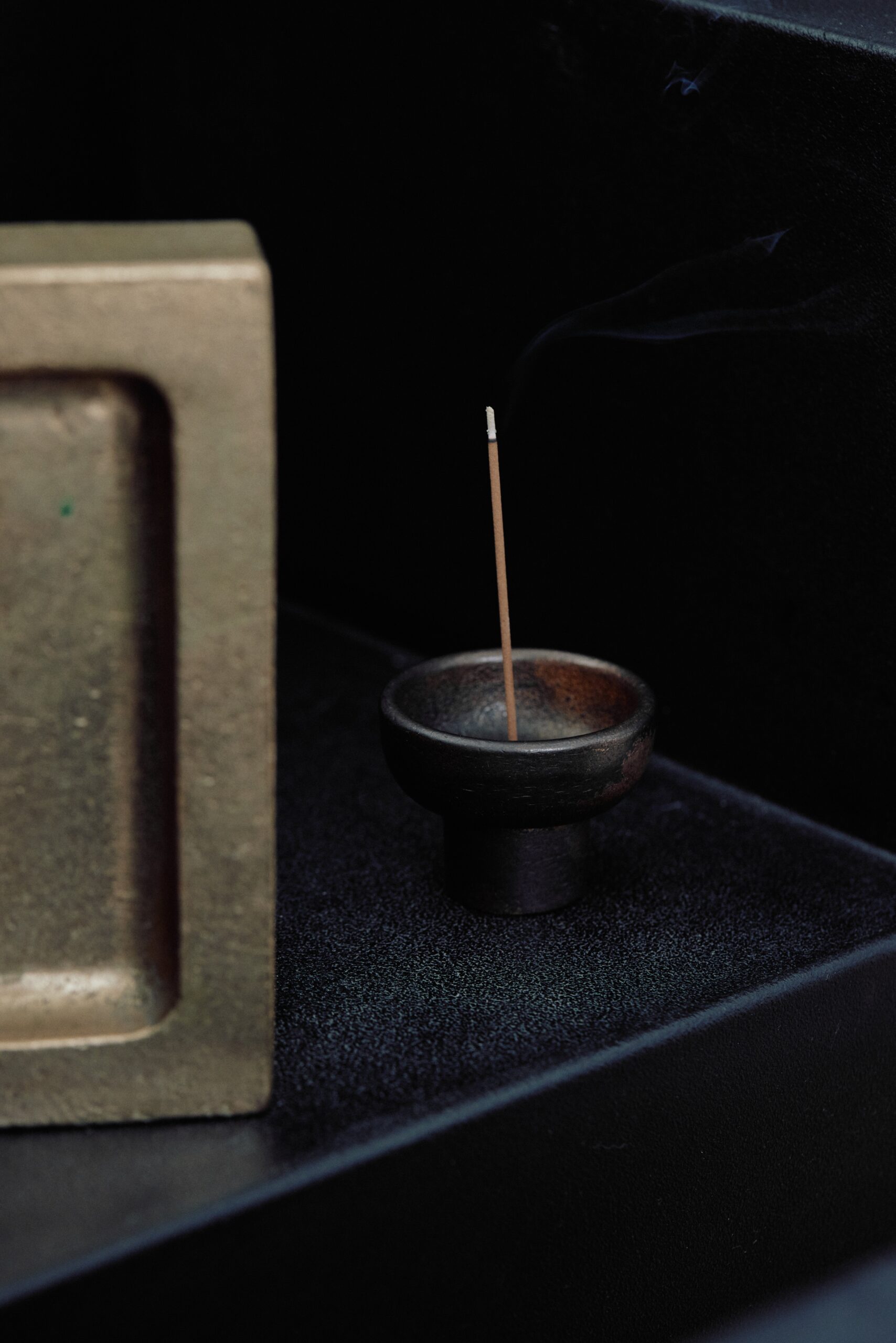 Contemporary Blackened Bronze Incense Burner by Henry Wilson 4