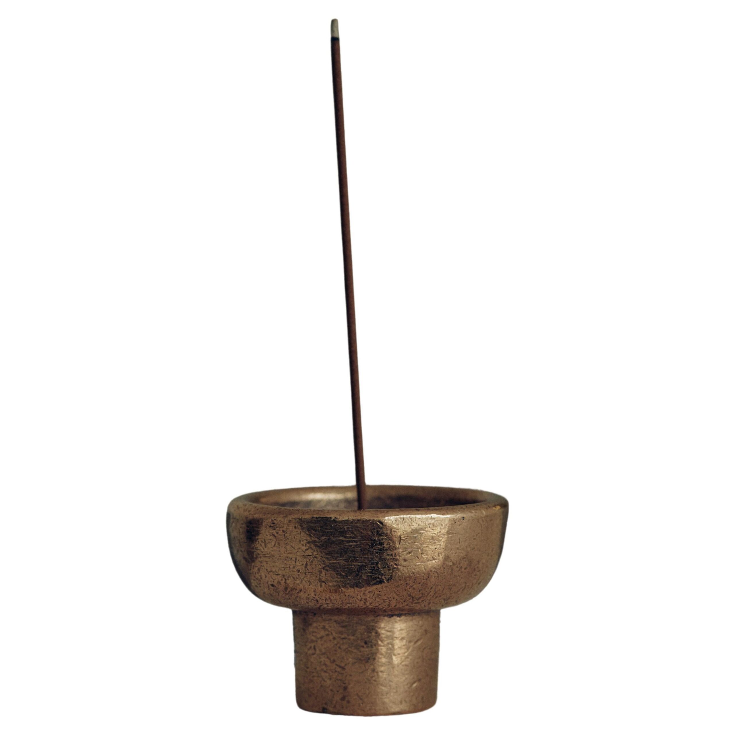 Contemporary Golden Bronze Incense Burner by Henry Wilson 1