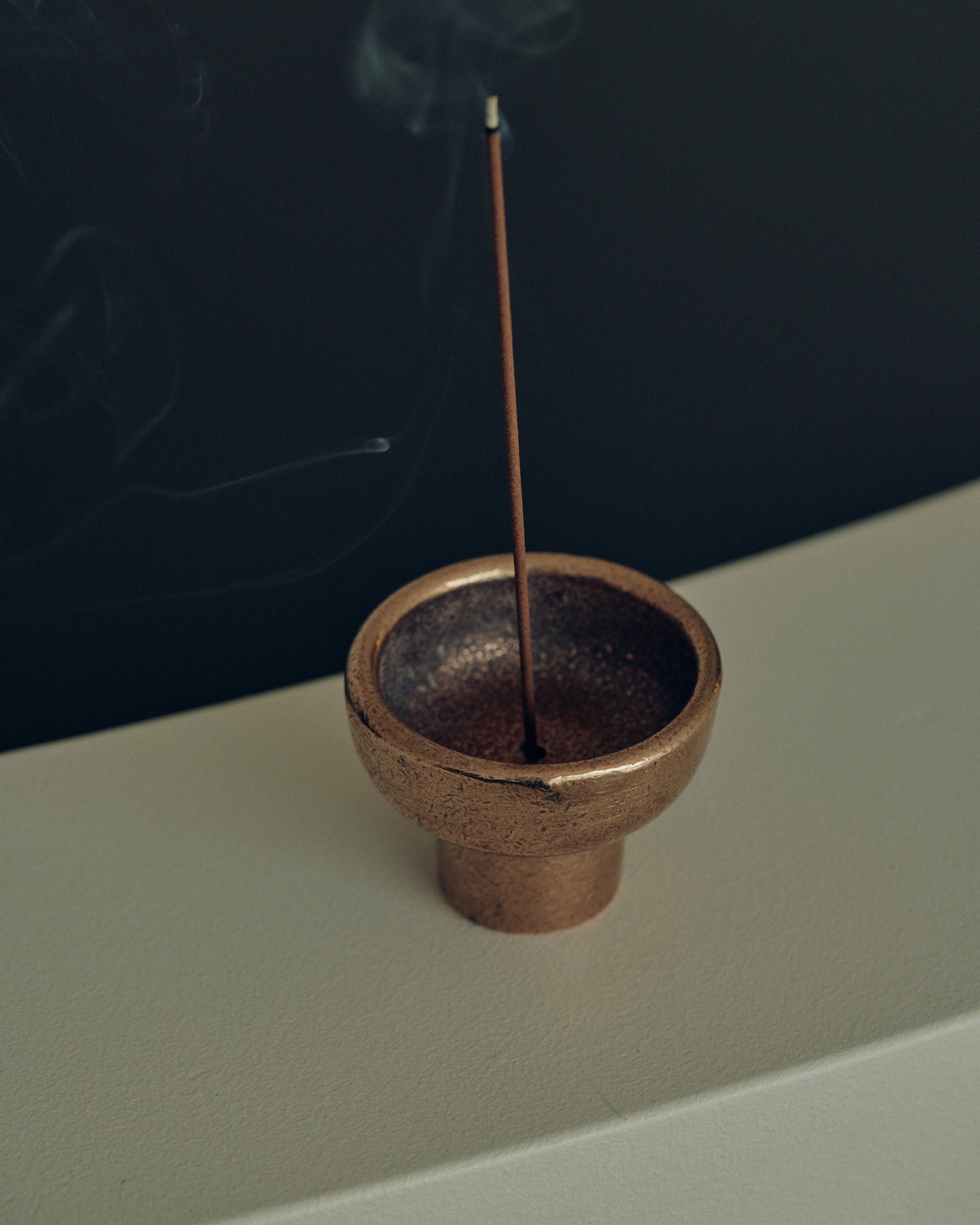 Contemporary Golden Bronze Incense Burner by Henry Wilson 3