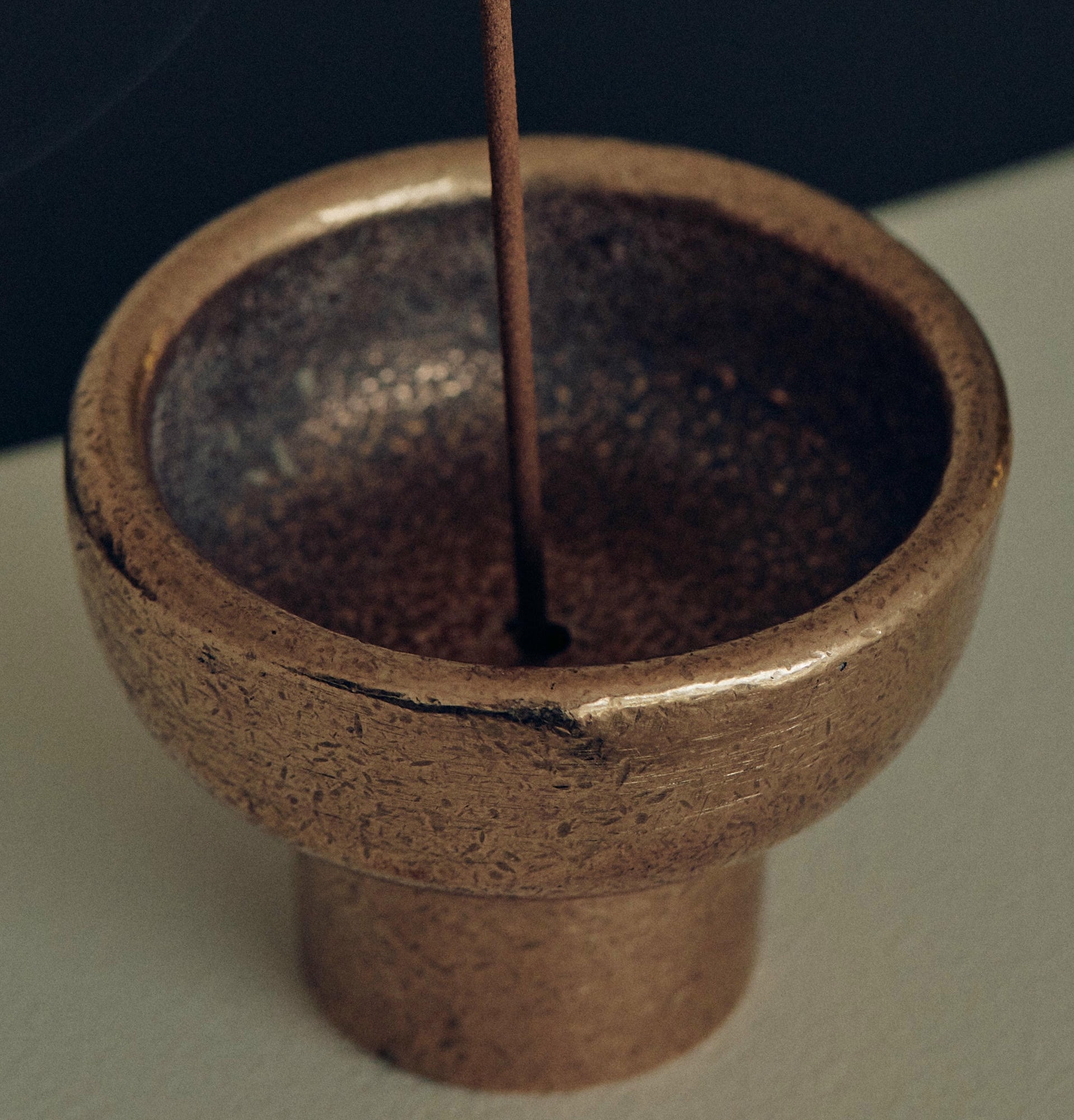 Contemporary Golden Bronze Incense Burner by Henry Wilson 4