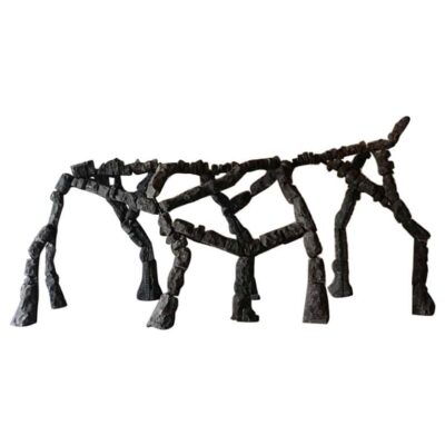 Hyphae, Mycelium Rock Macro Installation by Andres Monnier