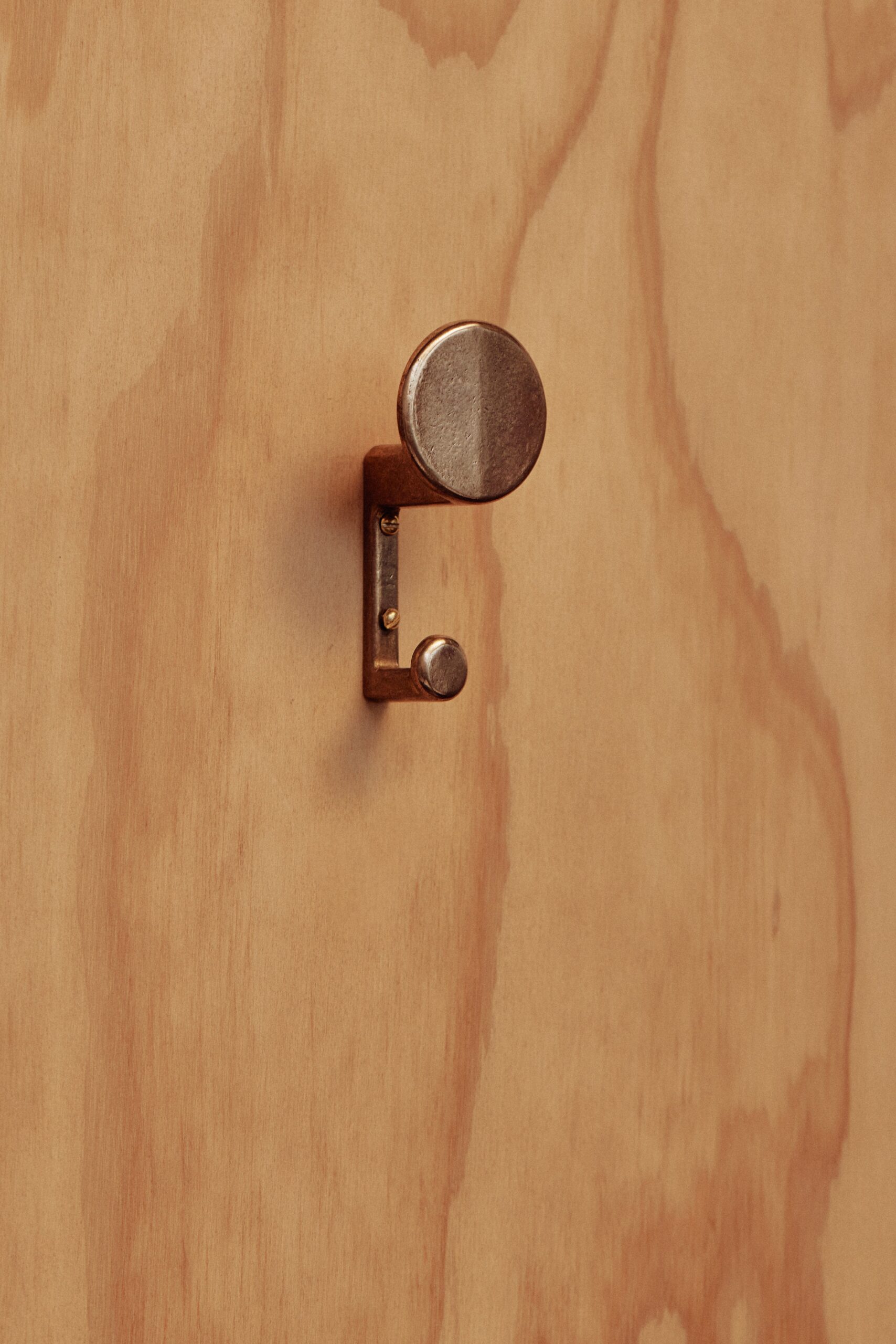 Set of 2 Brass F.ACE Wall Hooks by Henry Wilson 4