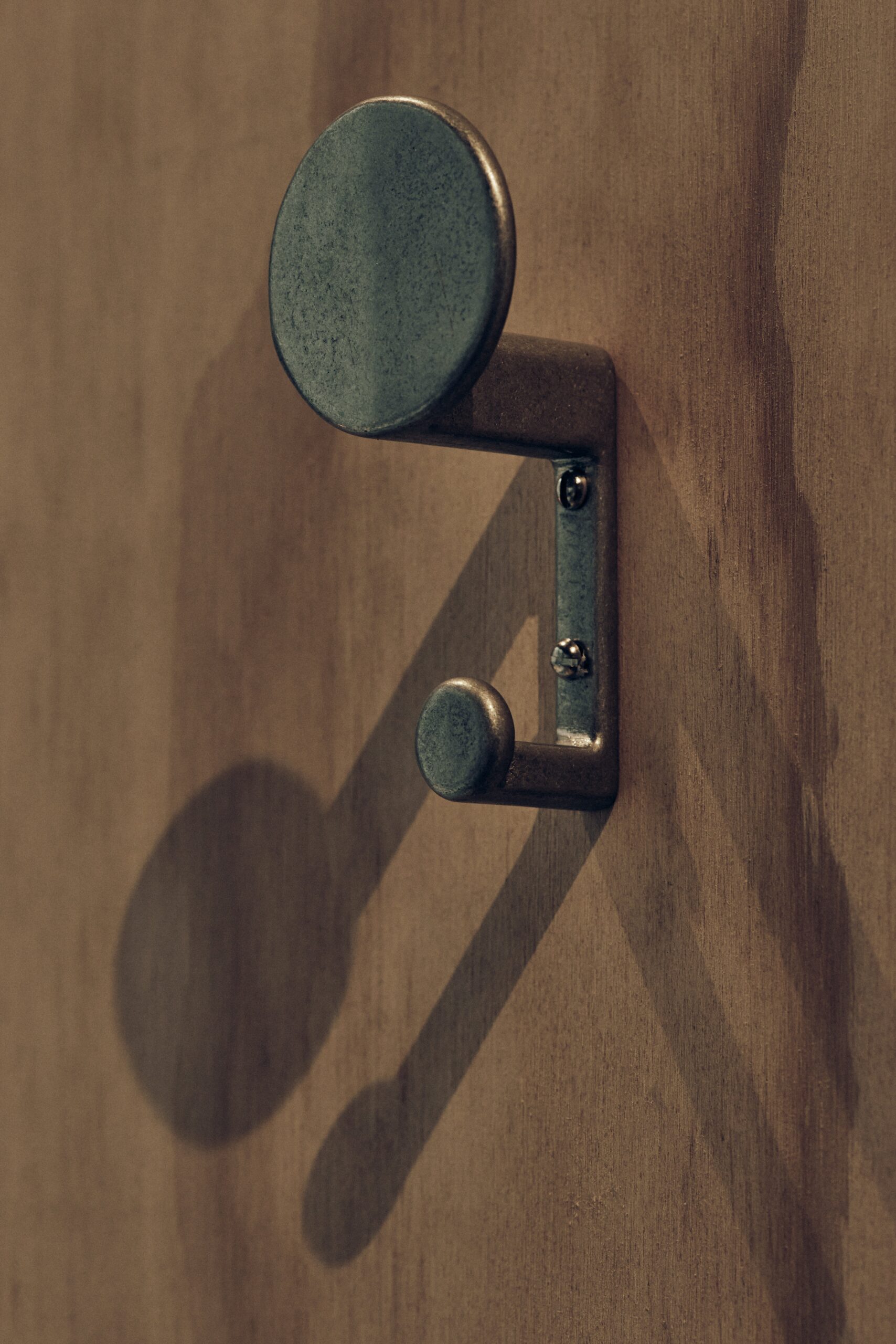 Set of 2 Brass F.ACE Wall Hooks by Henry Wilson 9