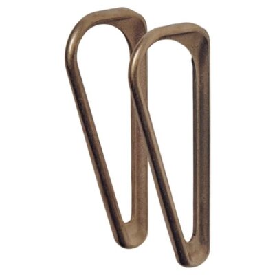 Set of 2 Brass Planchart Handles by Henry Wilson