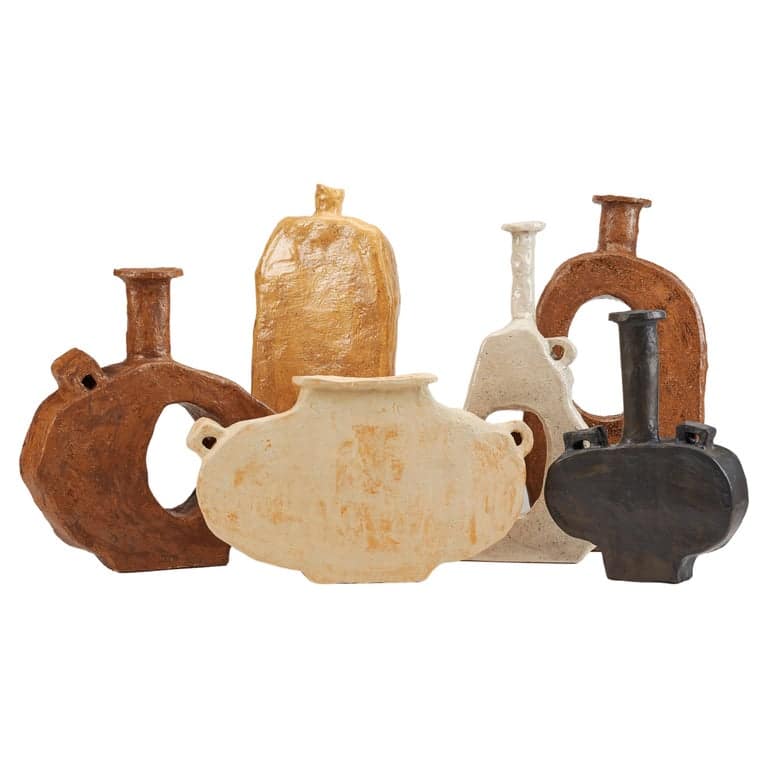 Set of 6 Core Vases by Willem Van Hooff
