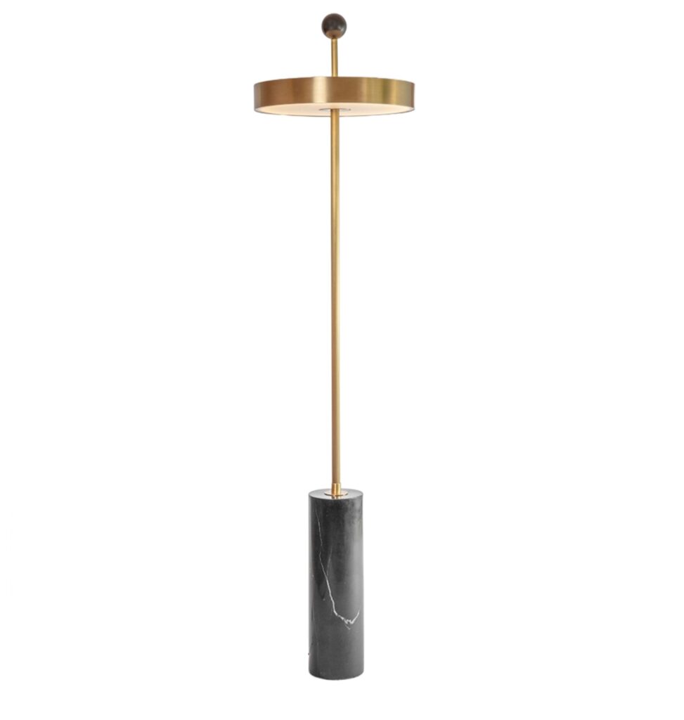 Disc and Ball Floor Lamp by Square in Circle 1