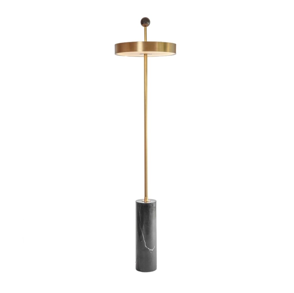 Disc and Ball Floor Lamp by Square in Circle 1