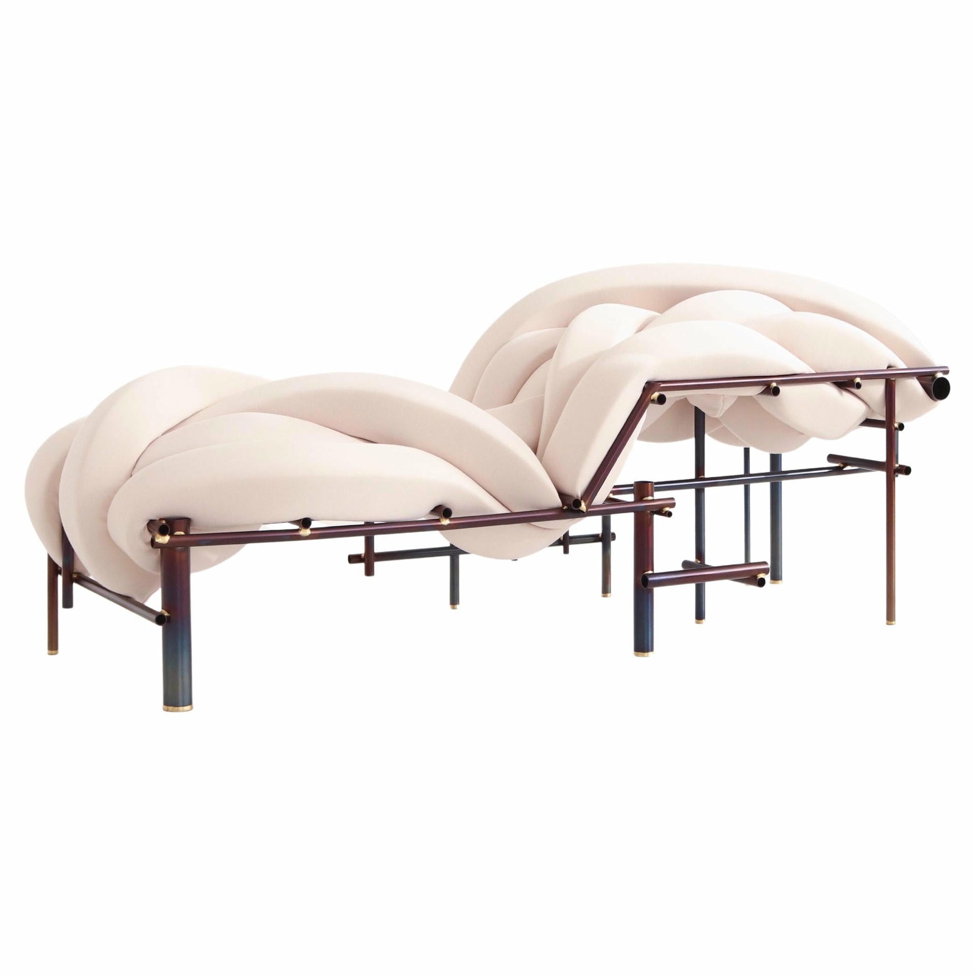 Lawless Bench in Steel and Brass by Evan Fay 1