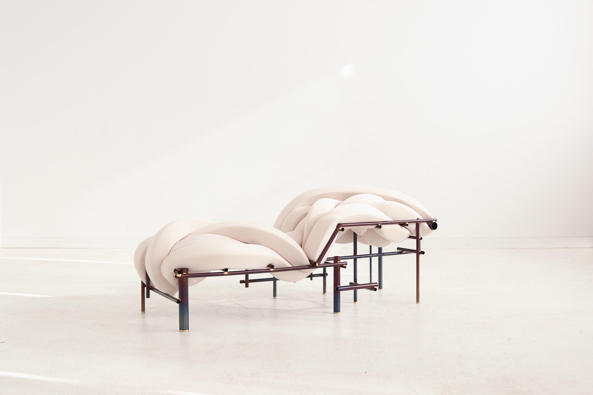 Lawless Bench in Steel and Brass by Evan Fay 2