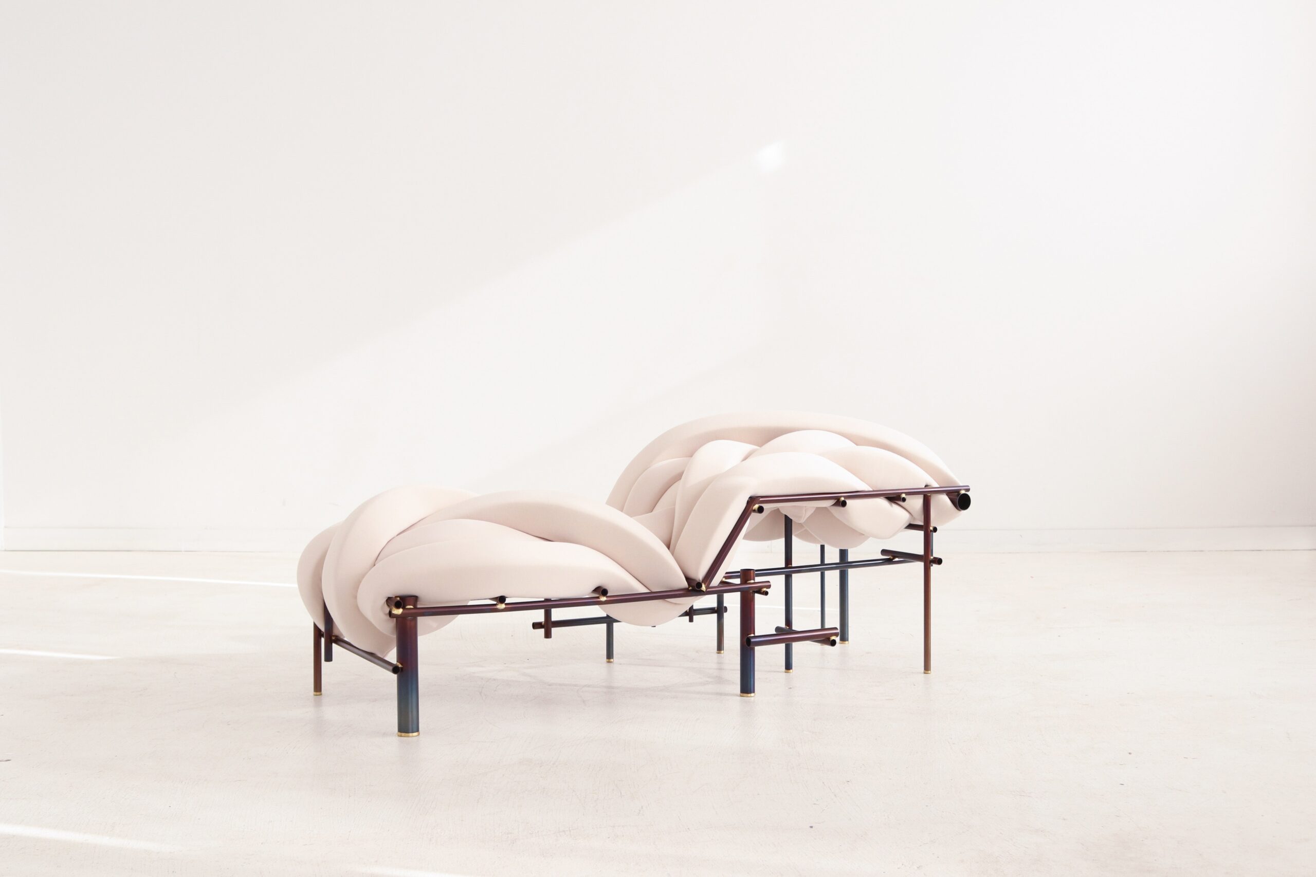 Lawless Bench in Steel and Brass by Evan Fay 2