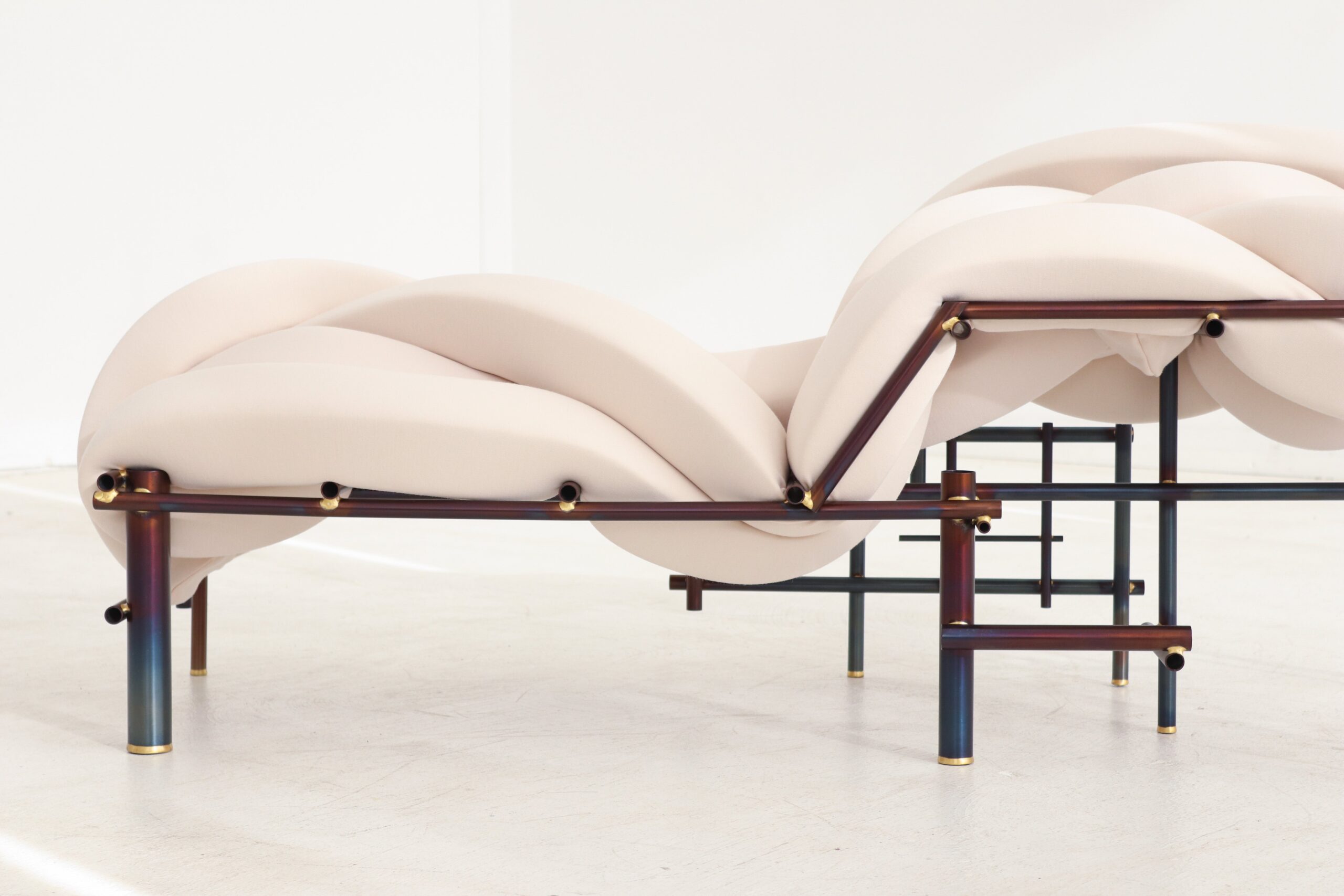 Lawless Bench in Steel and Brass by Evan Fay 4