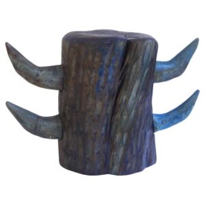Unique Olive Wood Stool by BehaghelFoiny